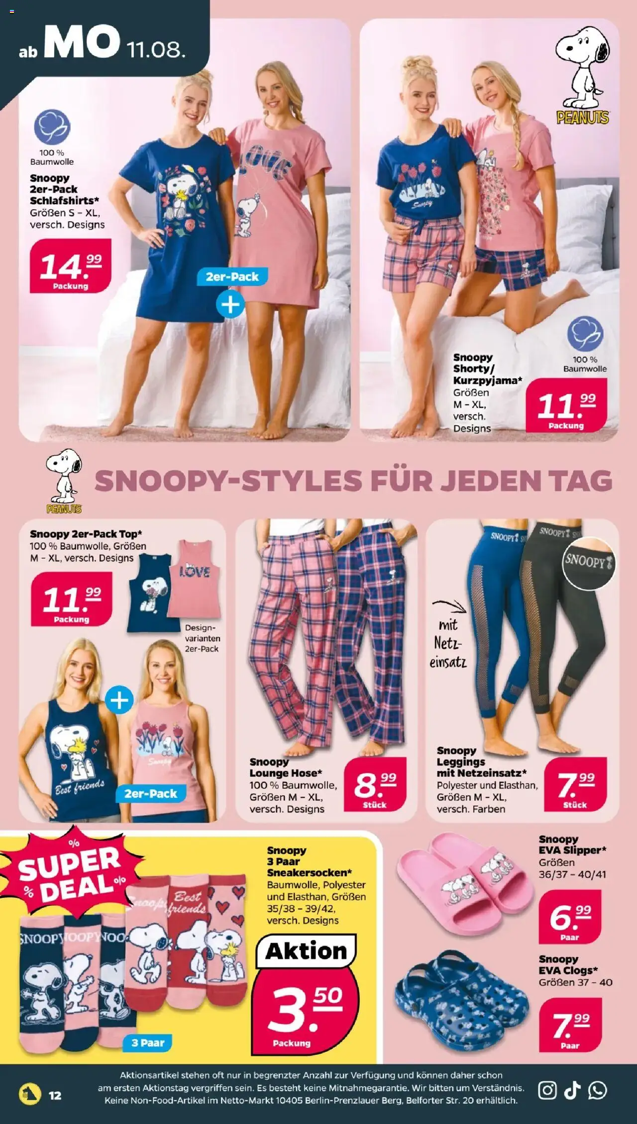 Netto Prospekt 	 - gültig ab dem 11.08.2025 | Seite: 14 | Produkte: Leggings