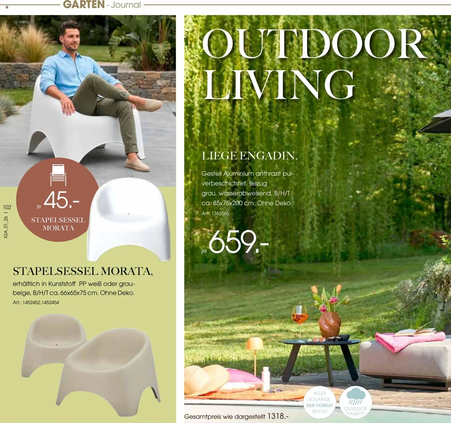 Zurbrüggen Sommer 2026 – gültig ab 19.03.2026 | Seite: 102 | Produkte: Liege