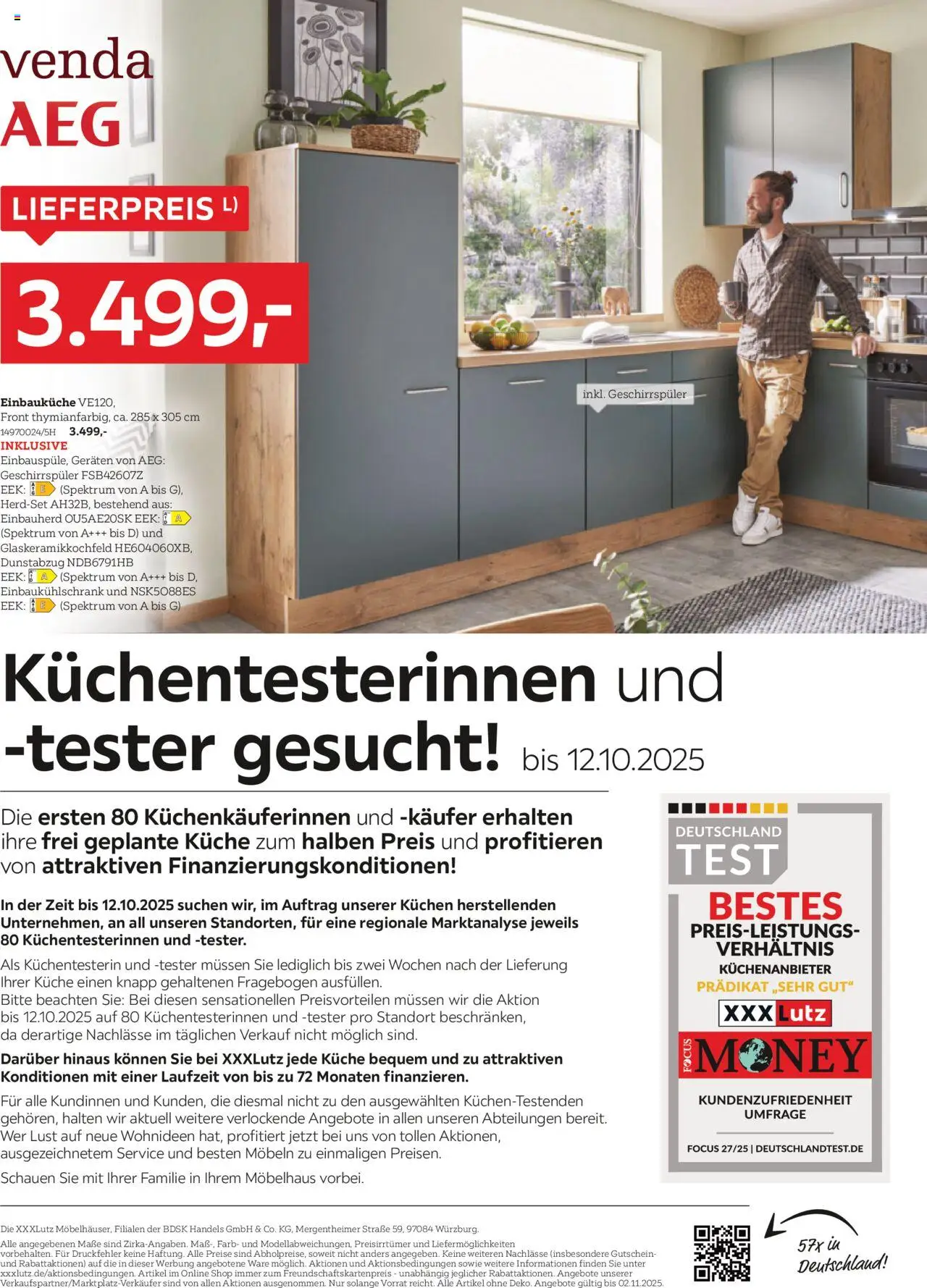 XXXL Lutz Nr. 1 bei Küchen – gültig ab 05.10.2025 | Seite: 2 | Produkte: Geschirrspüler, Einbauküche, Küche, Dunstabzug