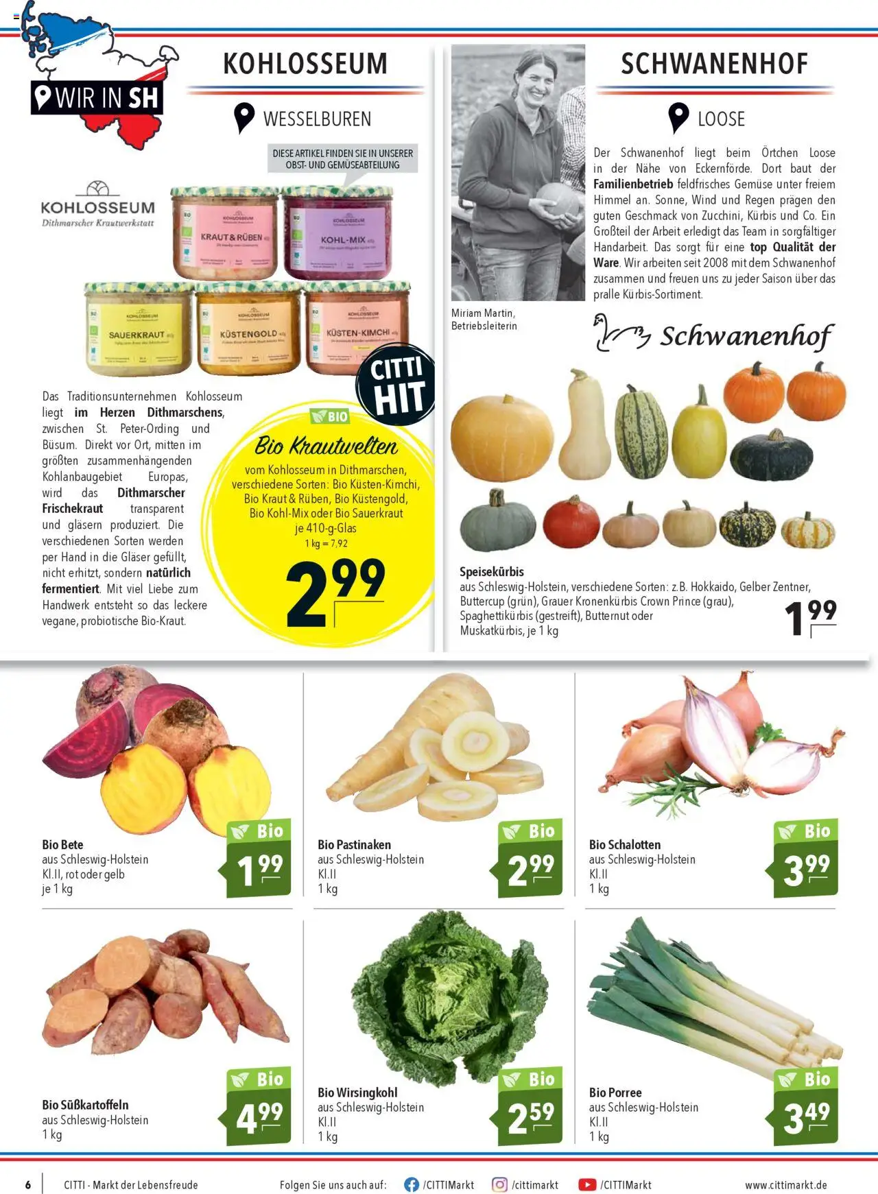 CITTI Markt Prospekt 	 – gültig ab 24.09.2025 | Seite: 6 | Produkte: Top, Obst, Kraut, Kürbis