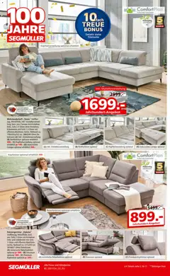 Segmüller 100 Jahre Jubiläums Finale ab 24.12.2025 gültig | Seite: 4 | Produkte: Wohnlandschaft, Sofa