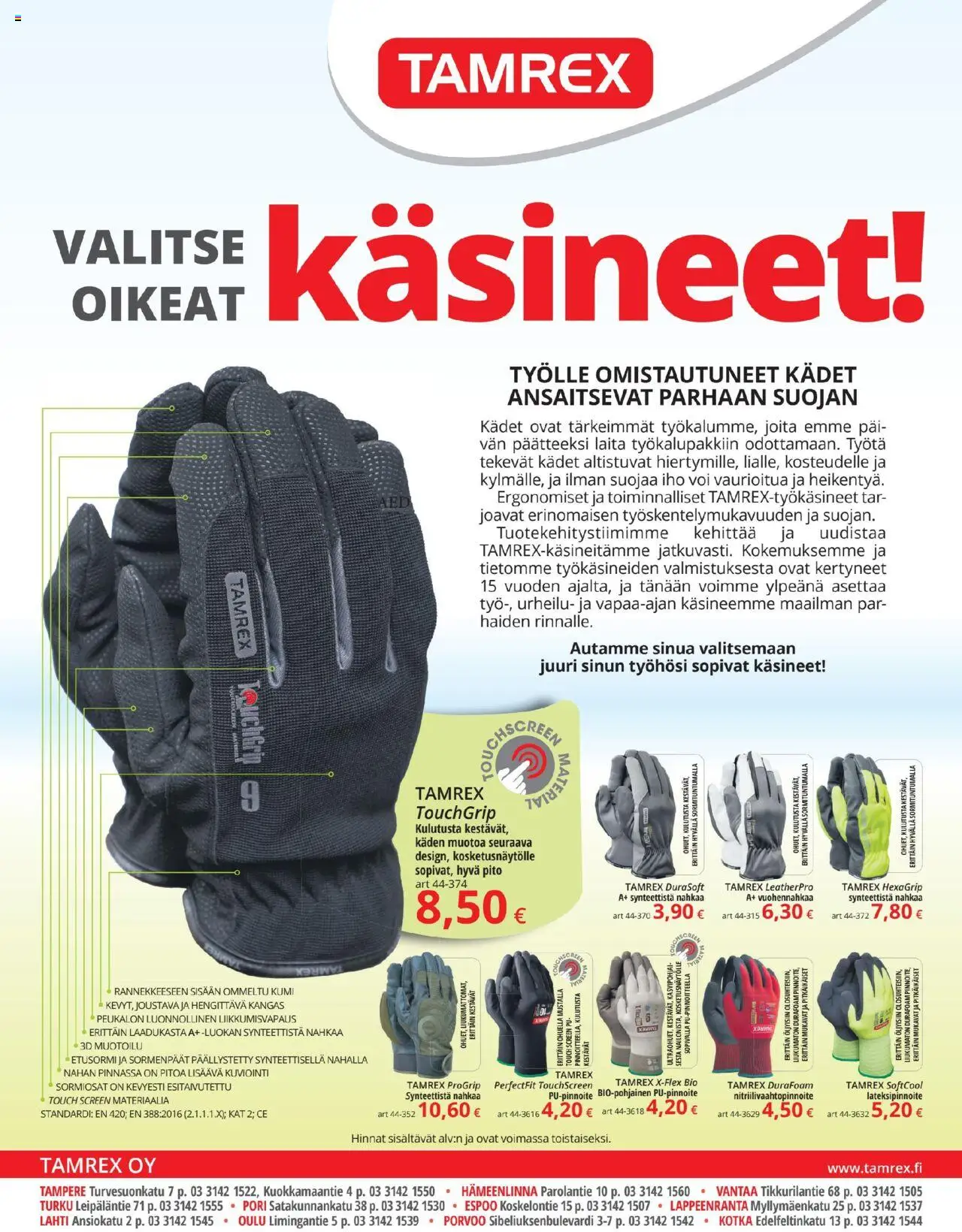  | Sivu: 32 | Tuotteet: Kangas, Voi, Käsineet