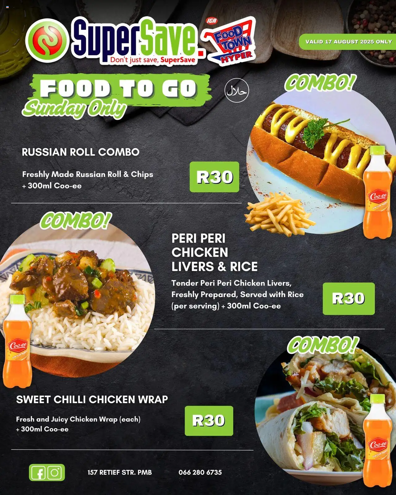 Super Save Sunday Specials │ valid from 17.08.2025 | Page: 3 | Products: Chicken, Rice, Chips, Chilli