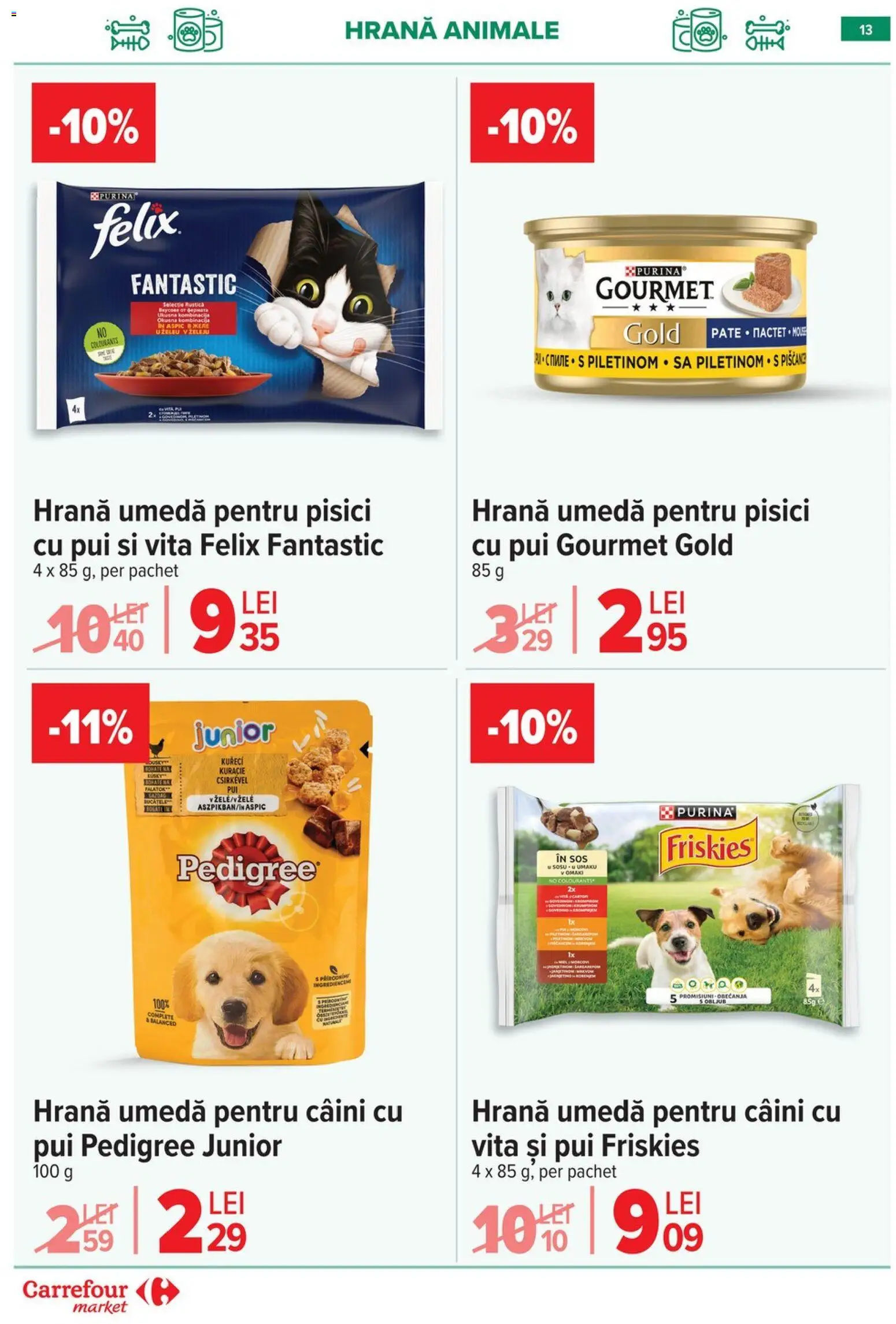 Noul catalog Carrefour – valabil de la 08.01.2026 | Pagină: 13 | Produse: Hacıyatmaz Kedi Oyuncağı, Mere, Sos