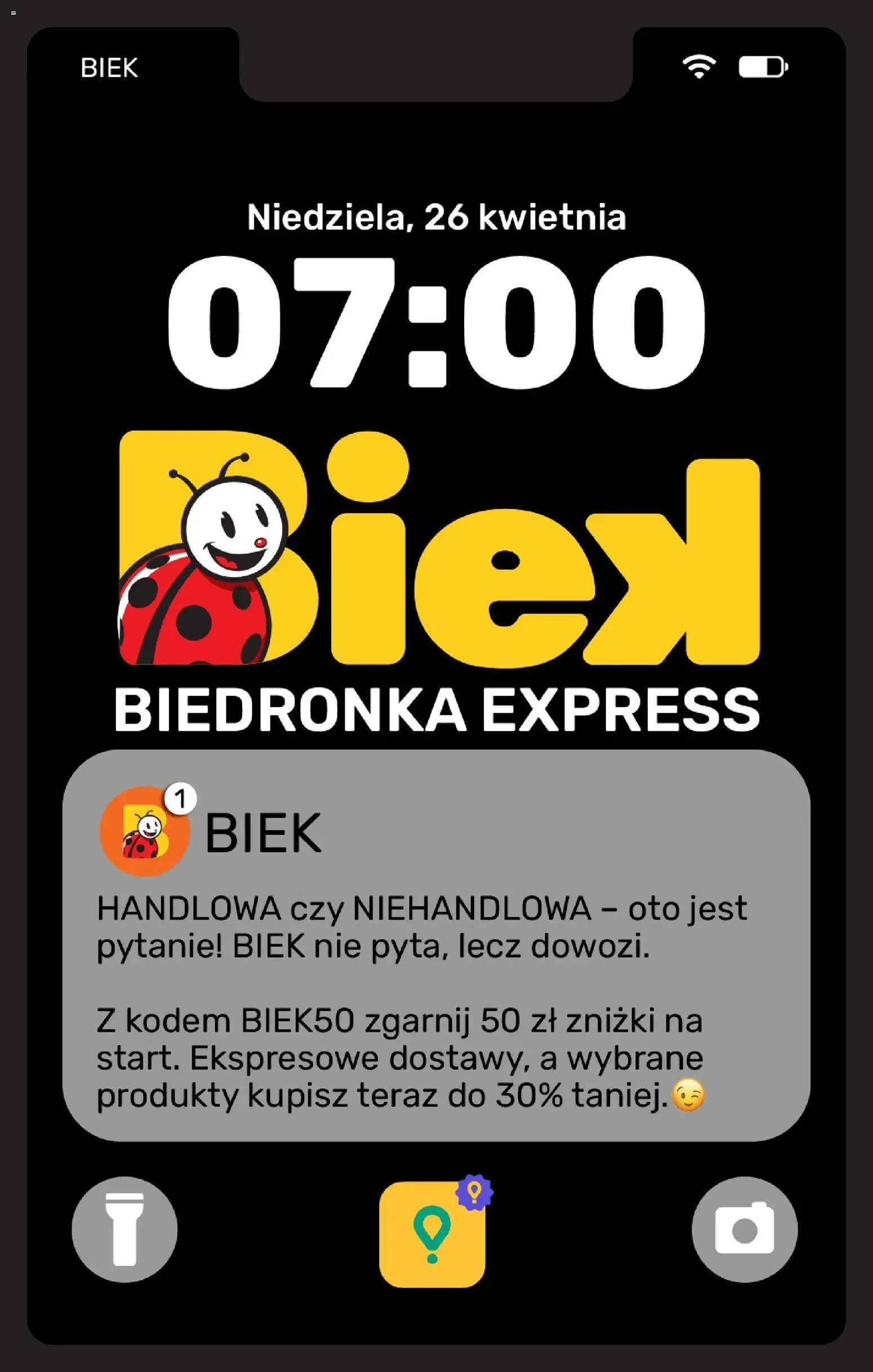 Biedronka gazetka - Biek od 26.04.2026 | Strona: 1