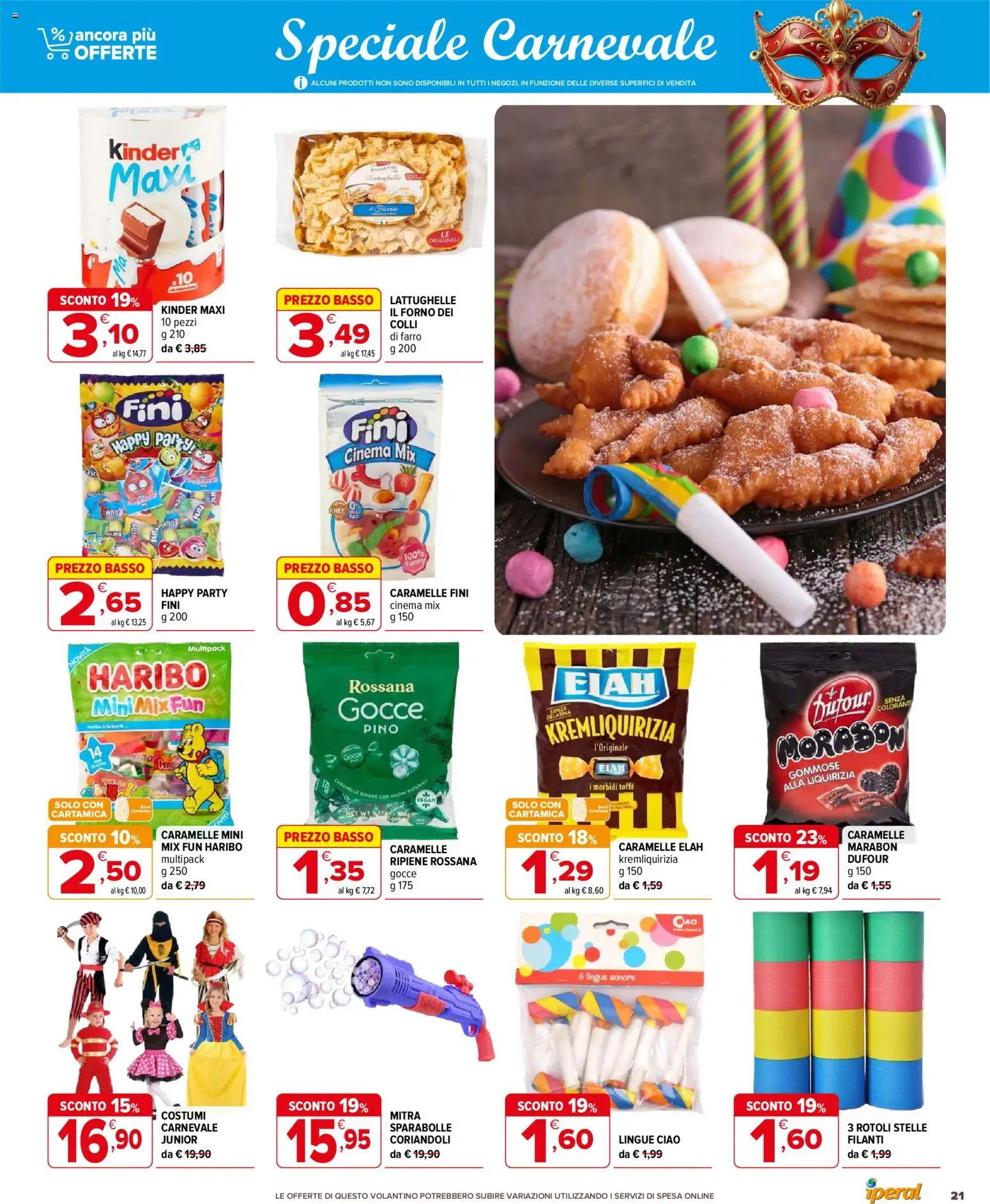 Volantino Iperal del 04.02.2026 | Pagina: 21 | Prodotti: Caramelle, Forno, Il forno, Farro
