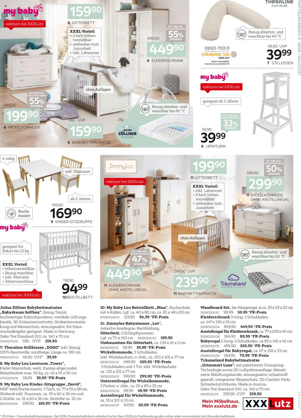 XXXL Lutz Prospekt 	 - gültig ab dem 04.08.2025 | Seite: 11 | Produkte: Matratze, Sitzbank, Kleiderschrank, Lattenrost