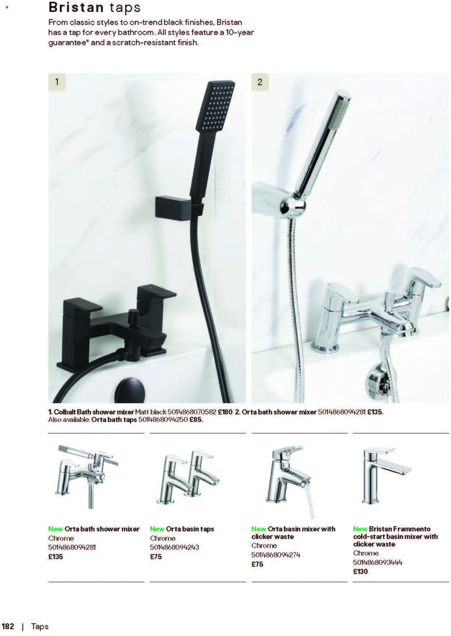{H1} | Page: 182 | Products: Bath, Shower, Mixer