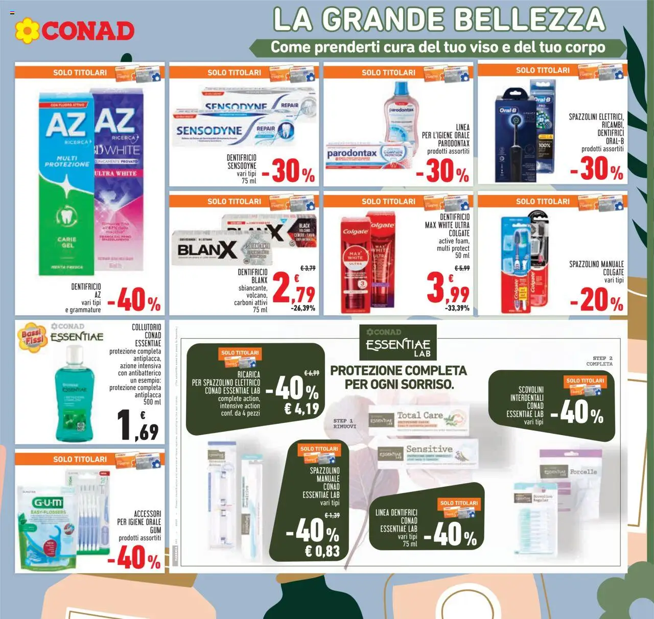 Volantino Conad del 25.09.2025 | Pagina: 21 | Prodotti: Spazzolino, Collutorio, Menta, Spazzolino elettrico