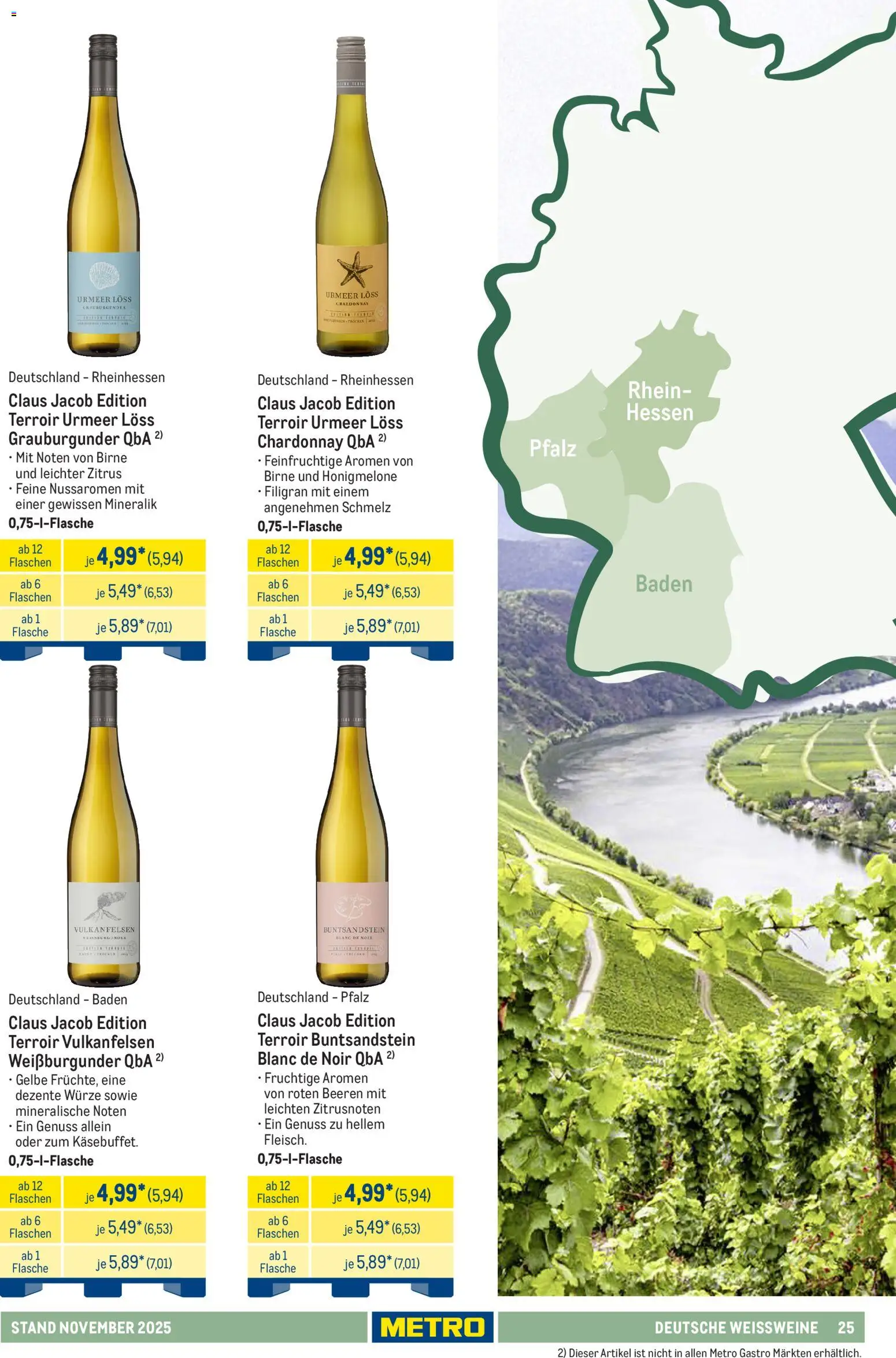 Metro - Hauswein-Katalog – gültig ab 12.11.2025 | Seite: 25 | Produkte: Honigmelone, Birne