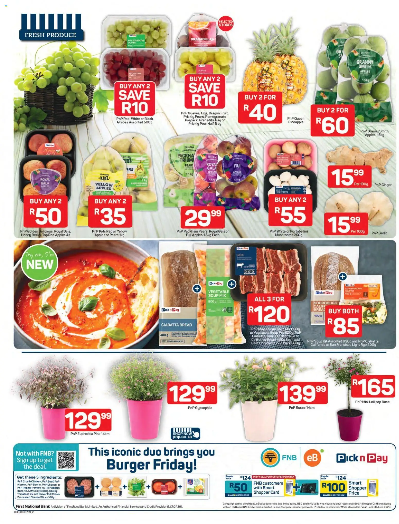 New Pick n Pay catalogue – valid from 27.04.2026 | Page: 2 | Products: Light, Bread, Soup, Pepper