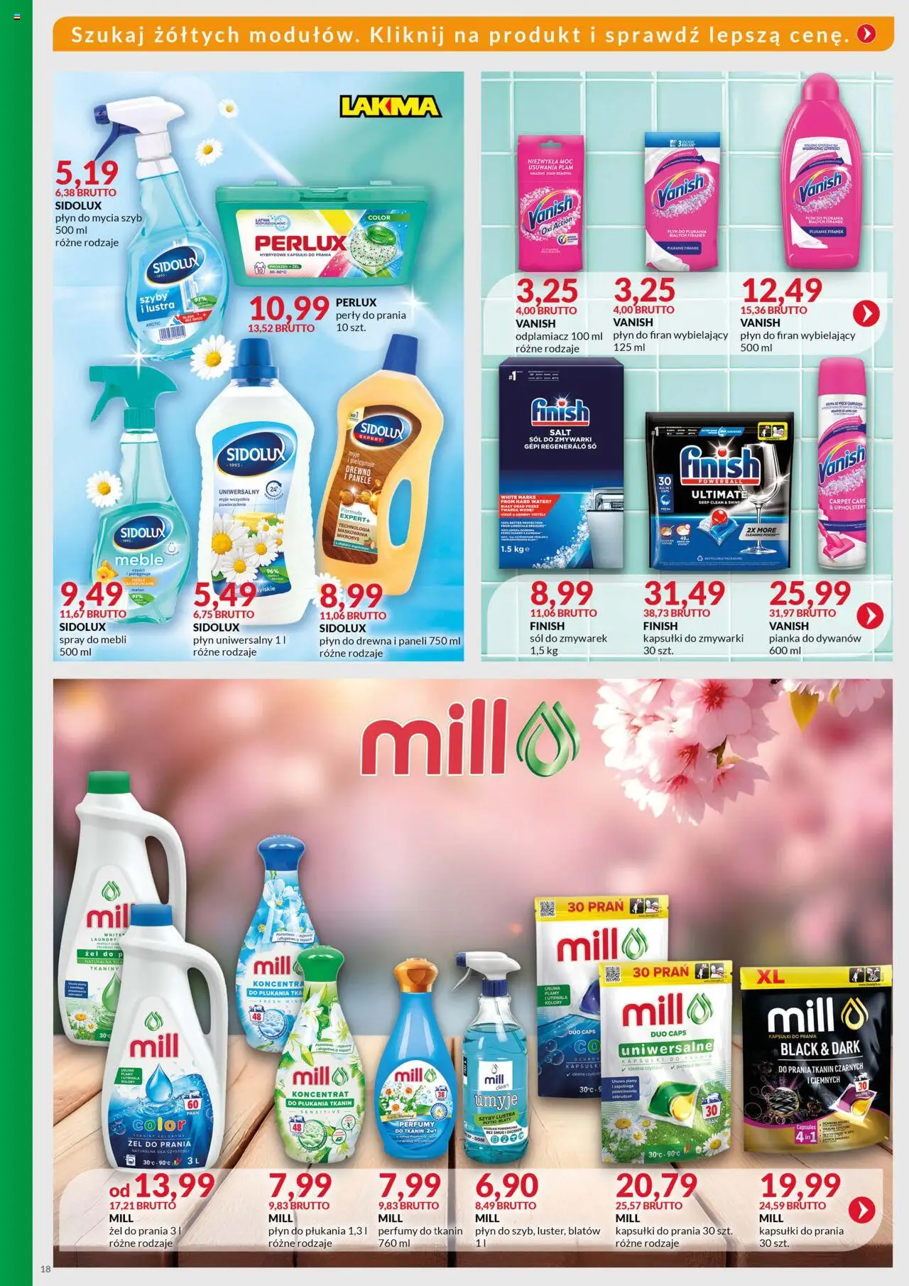 Eurocash Gazetka - Katalog Artykułów Chemicznych od 01.08.2025 | Strona: 18 | Produkty: Melon, Płyn do mycia szyb, Perfumy, Kapsułki do zmywarki