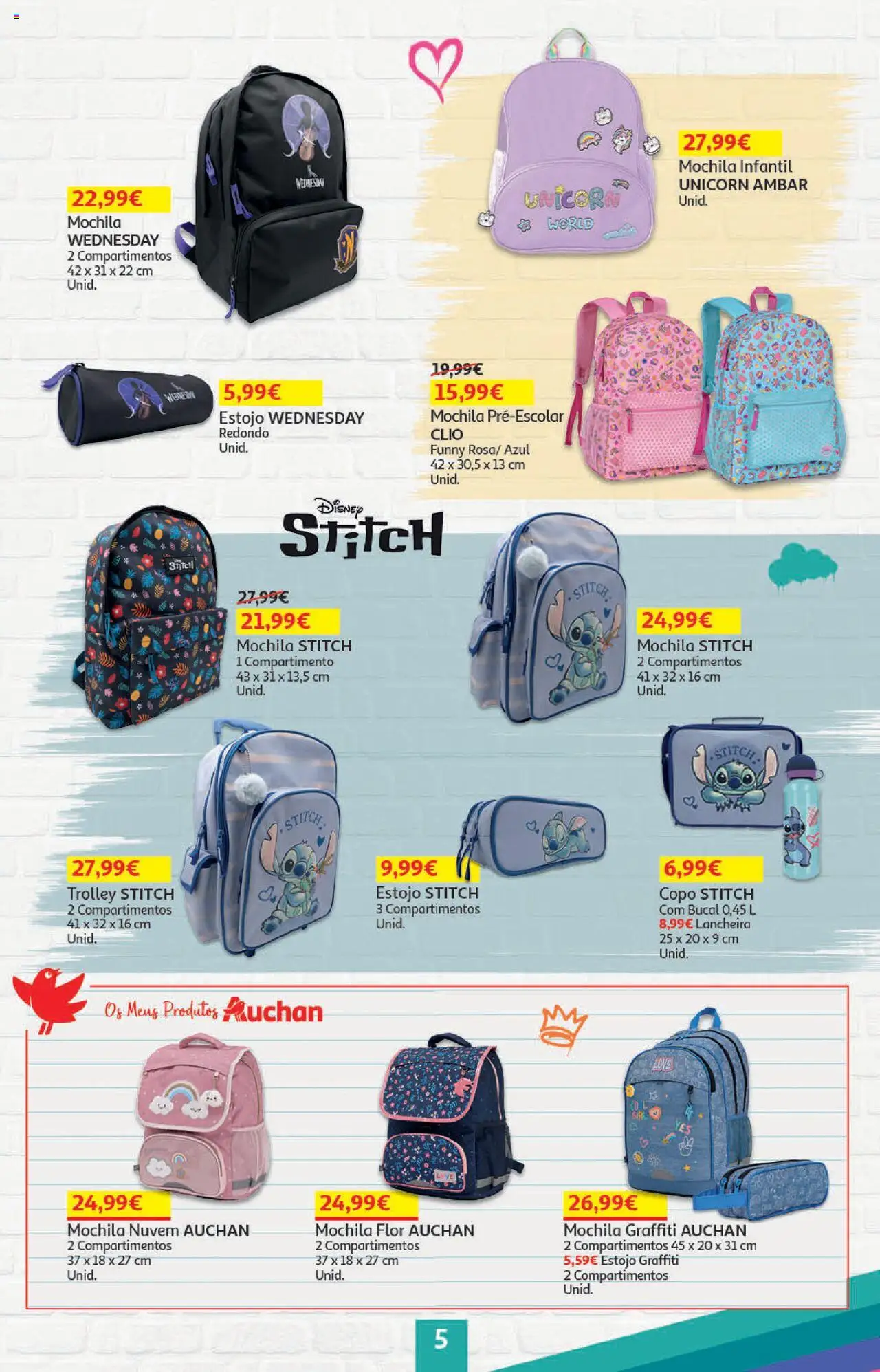 Auchan - Regresso às Aulas │ válido de 06.08.2025 | Página: 5 | Produtos: Mochila