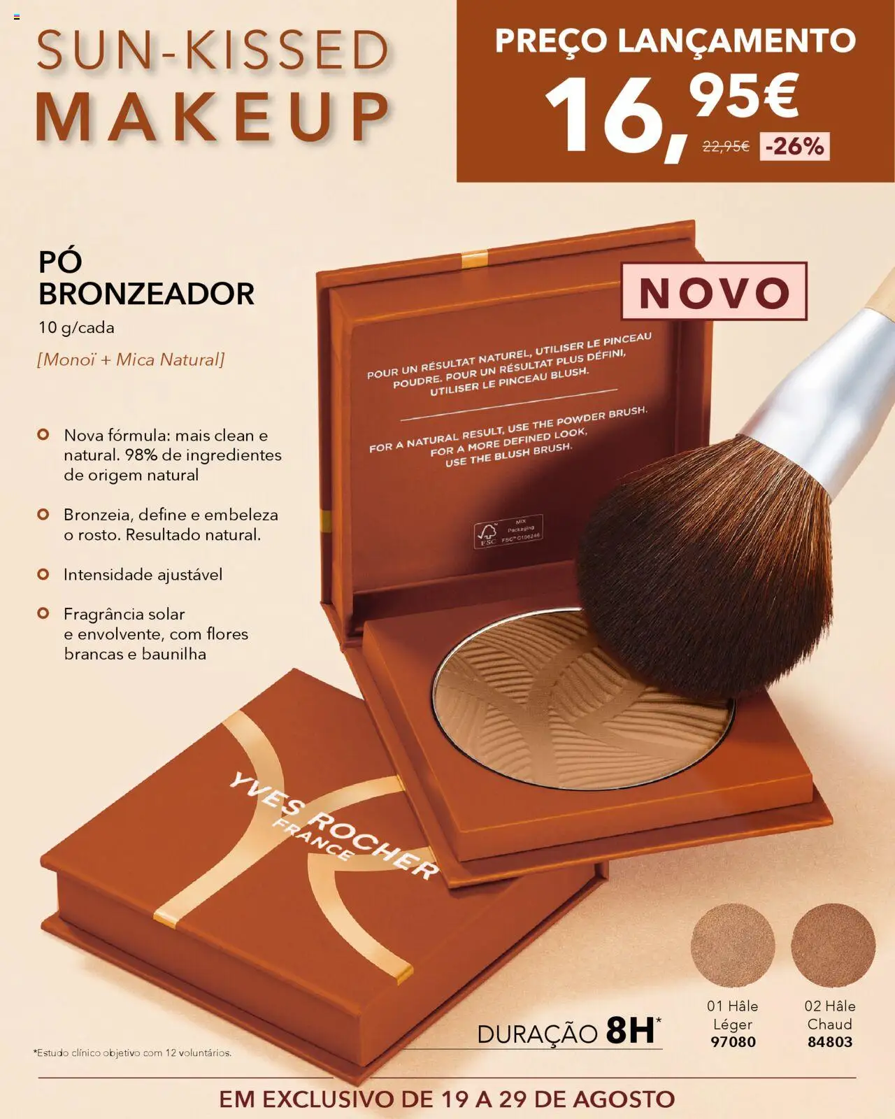 Yves Rocher  Sun Kissed makeup │ válido de 19.08.2025 | Página: 2 | Produtos: Flores, Fragrância, Pó, Blush