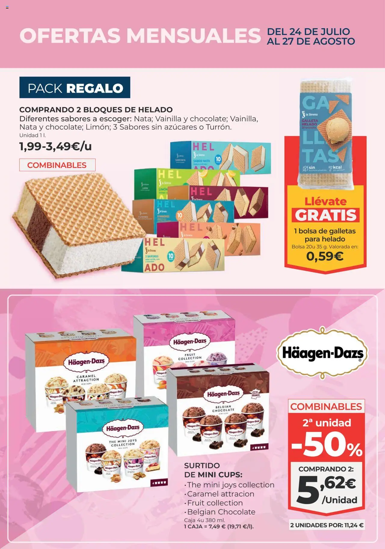 La Sirena folleto │ válido desde el 14.08.2025 | Página: 6 | Productos: Galletas, Helado, Bolsa, Caja