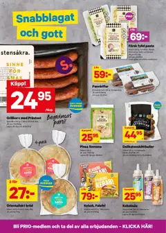 City Gross - erbjudanden - Förhandsvisning av reklamblad från butik City Gross aktuell från 13.10.2025 | Sida: 6 | Produkter: Grillkorv, Kebabsås, Bröd, Falafel