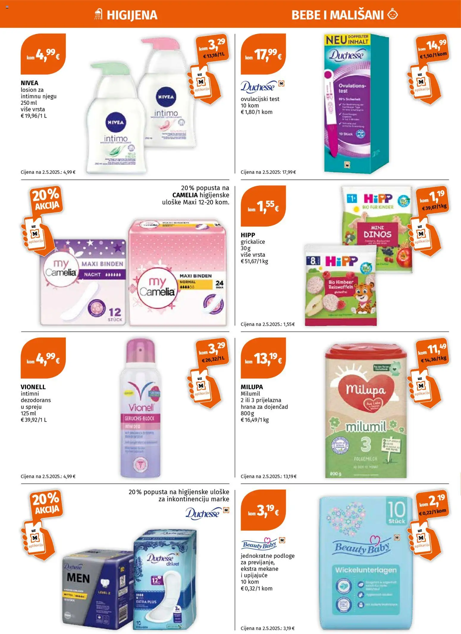 Müller katalog | vrijedi od 20.04.2026 | Stranica: 6 | Proizvodi: Losion za intimnu njegu, Dezodorans, Nivea