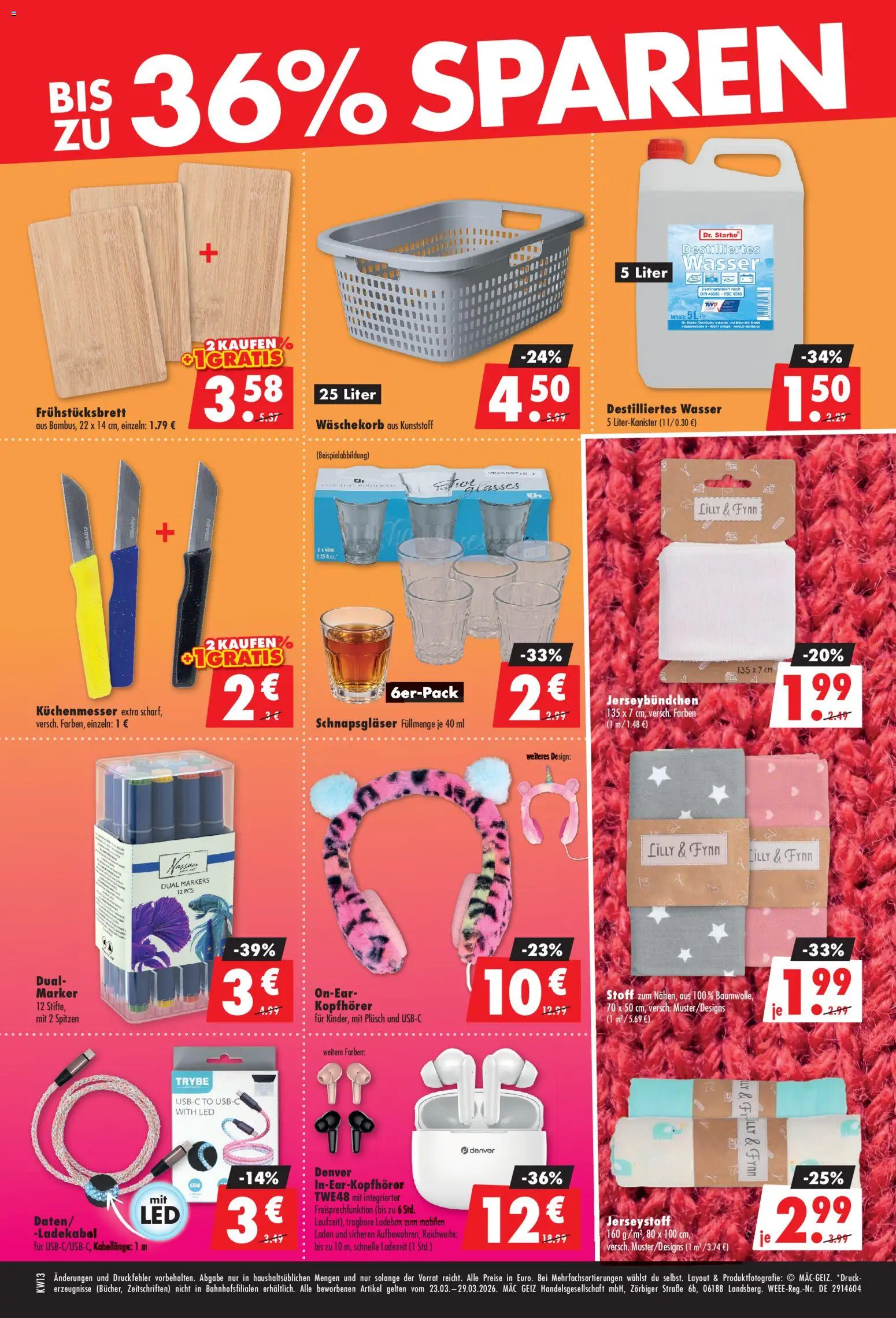 Mäc Geiz Prospekt 	 | 23.03.2026 | Wie erhält man einen begrenzten Rabatt? | Deutschland