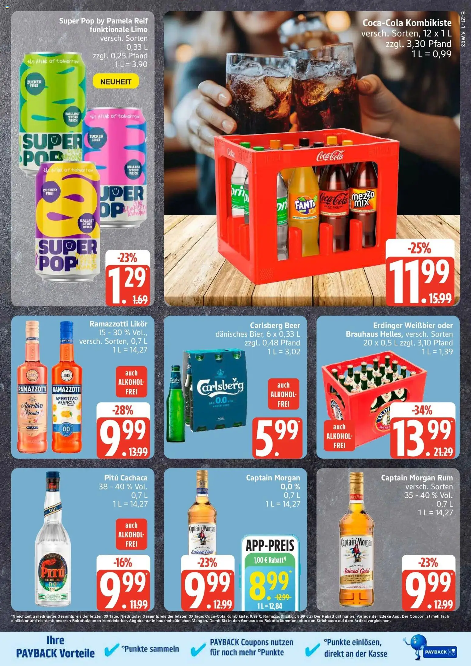 Edeka prospekt Hamburg	 – gültig ab 11.01.2026 | Seite: 26 | Produkte: Carlsberg, Likör, Zucker, Captain morgan
