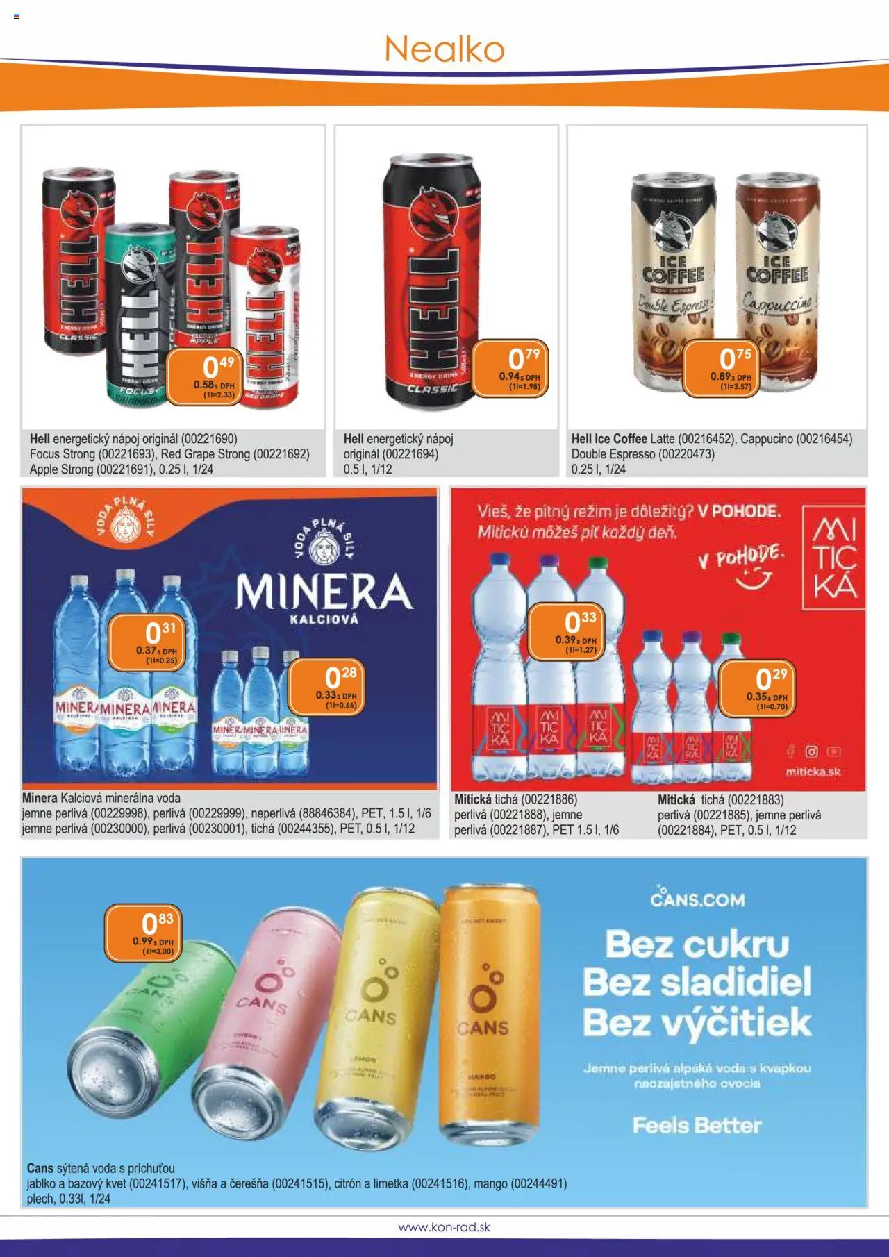 KON - RAD leták │ platný od 01.09.2025 | Strana: 27 | Produkty: Limetka, Apple, Mitická, Energetický nápoj
