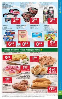 Pogląd oferty "Stokrotka Gazetka" - ważna od 30.10.2025 | Strona: 17 | Produkty: Ser favita, Zapiekanka, Bułka, Donut