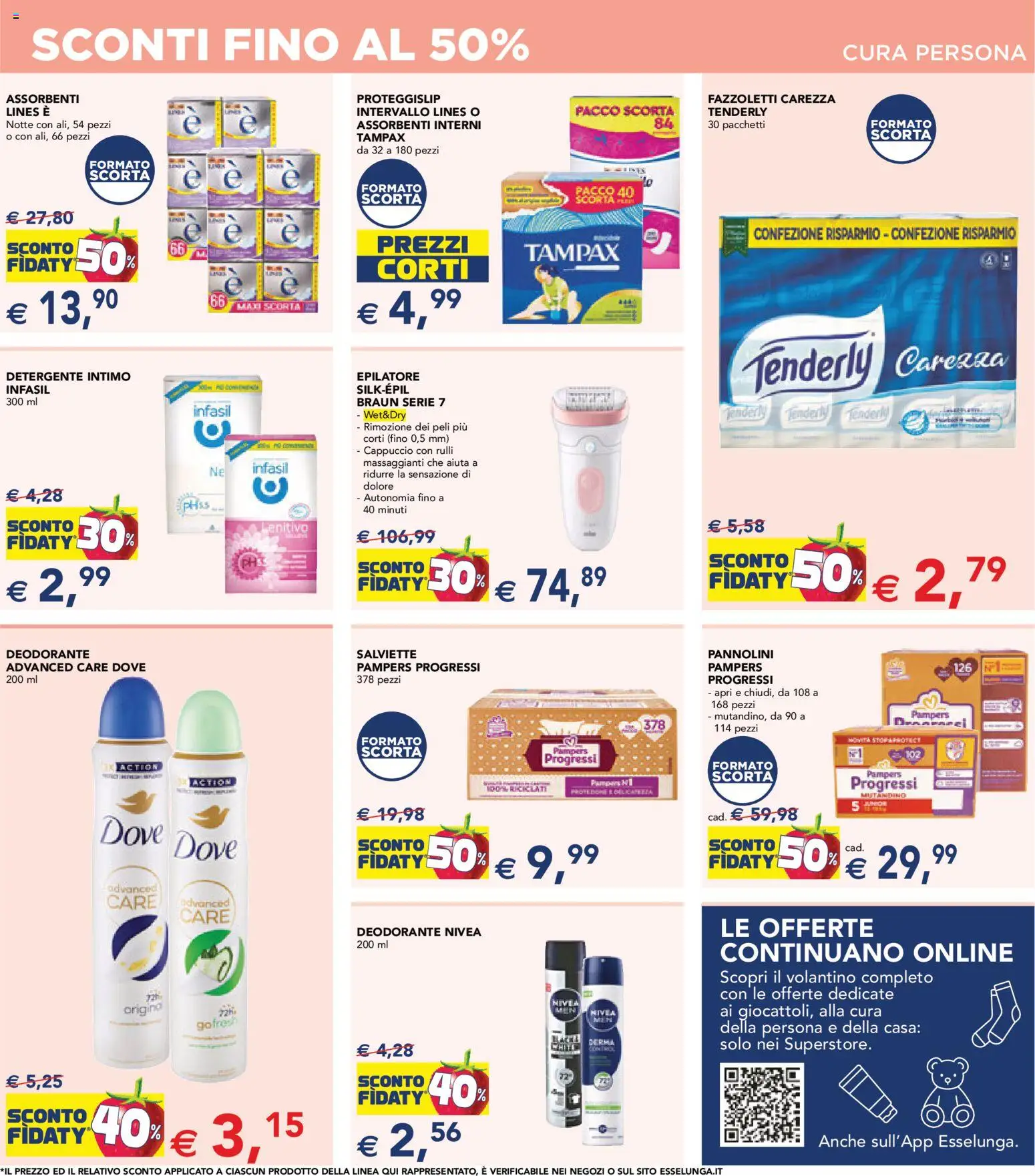 Volantino Esselunga S del 23.10.2025 | Pagina: 13 | Prodotti: Detergente intimo, Detergente, Pampers, Epilatore