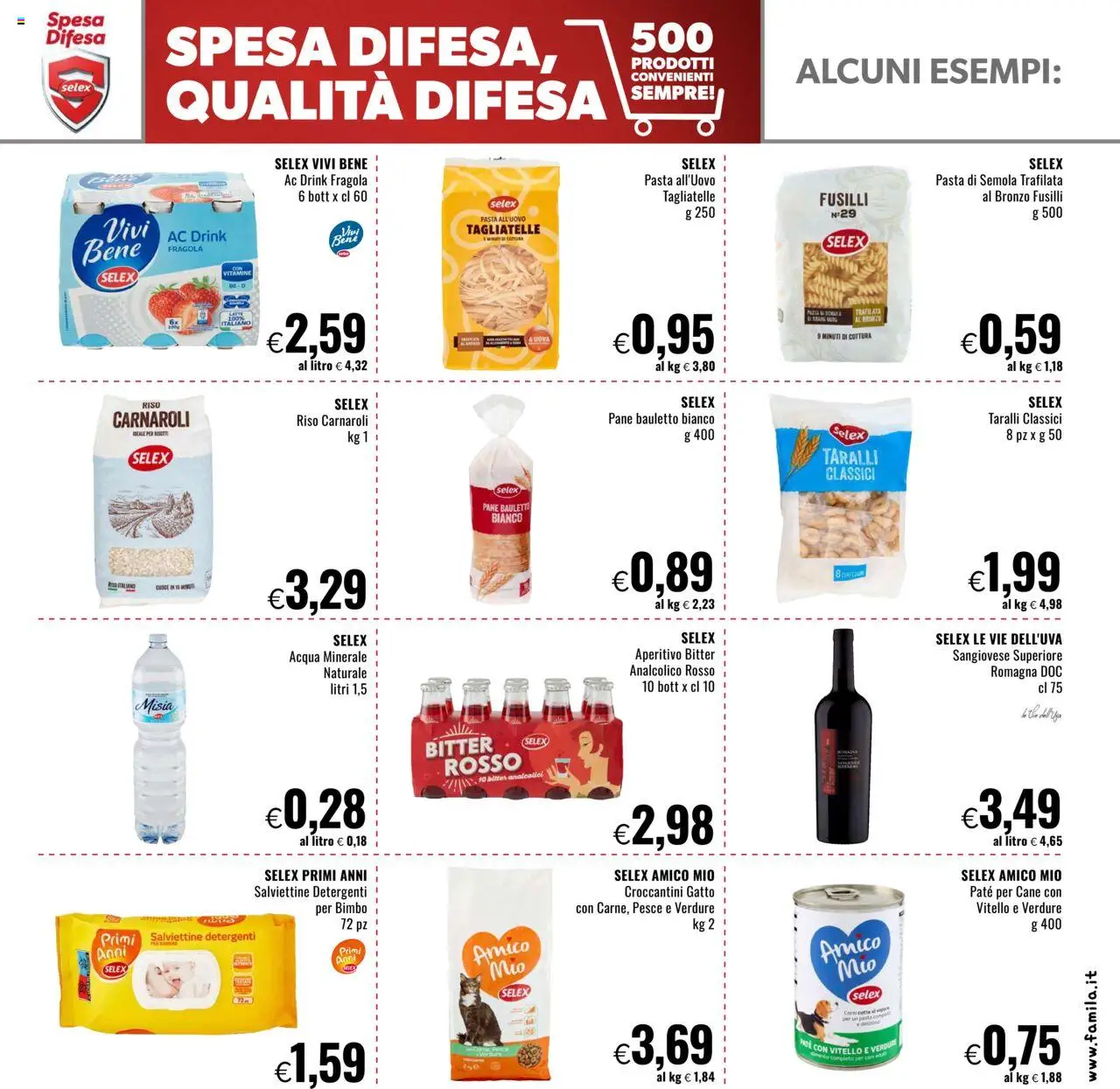 Volantino Famila del 18.09.2025 | Pagina: 19 | Prodotti: Paté, Verdure, Vitello, Aperitivo