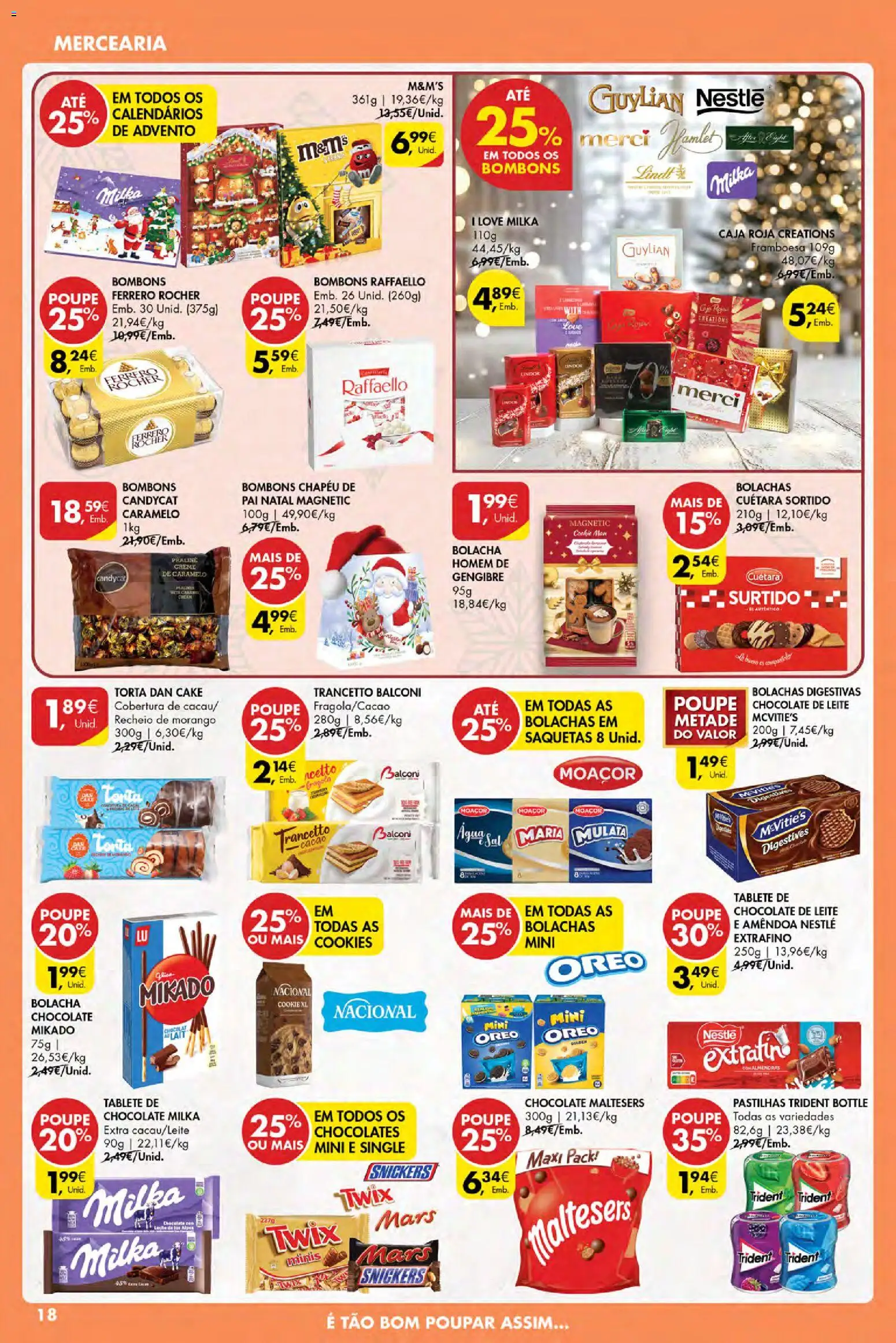 Pingo Doce Poupe Esta Semana Açores │ válido de 13.11.2025 | Página: 18 | Produtos: Agua, Chocolates, Leite, Creme