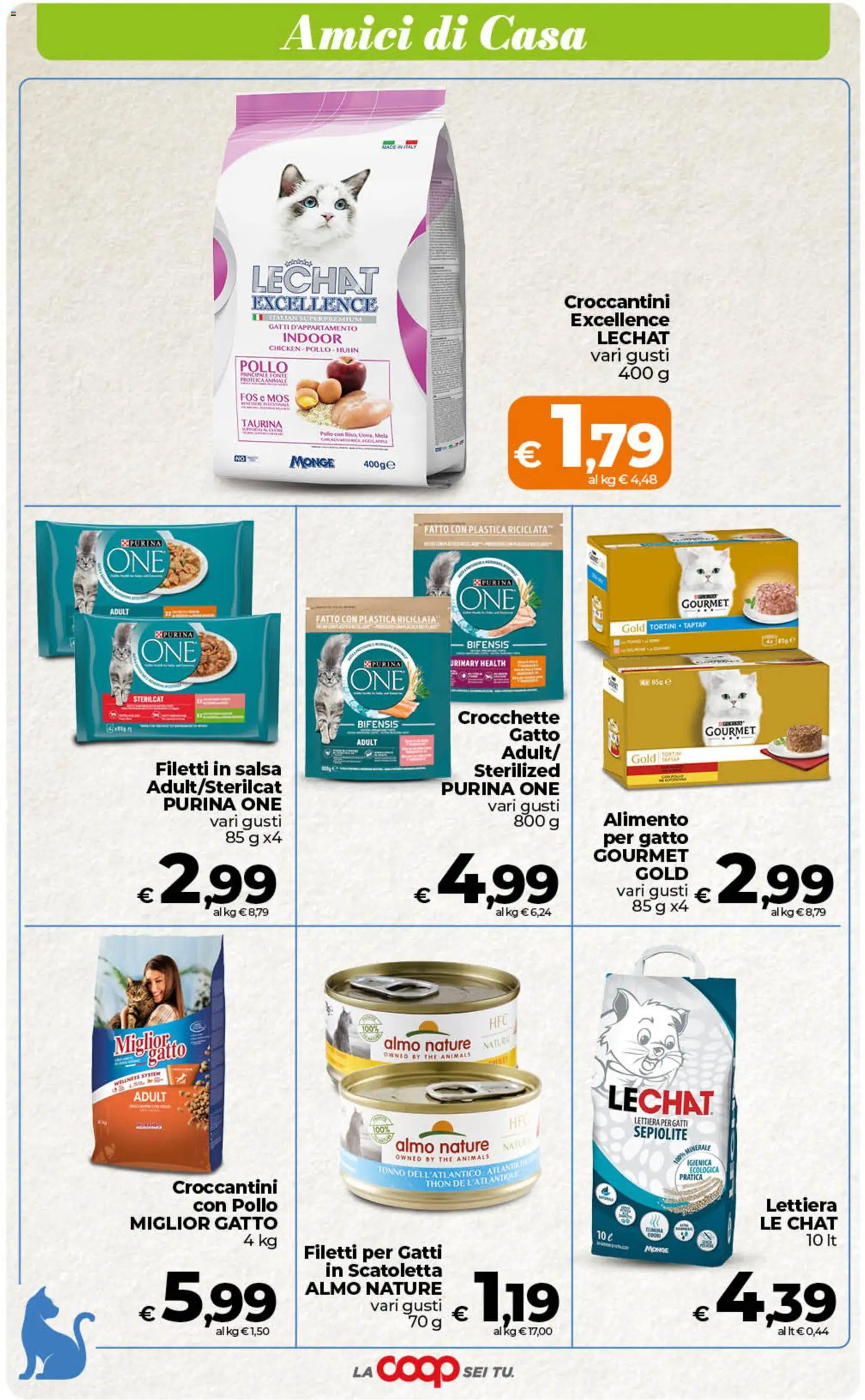 Volantino Ipercoop del 28.04.2026 | Pagina: 51 | Prodotti: Lettiera per gatti, Salsa, The, Tonno