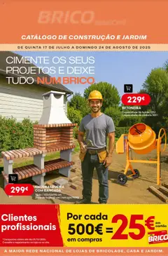 Pré-visualização BricoMarché - Catálogo de Construção e Jardim válido de 17.07.2025