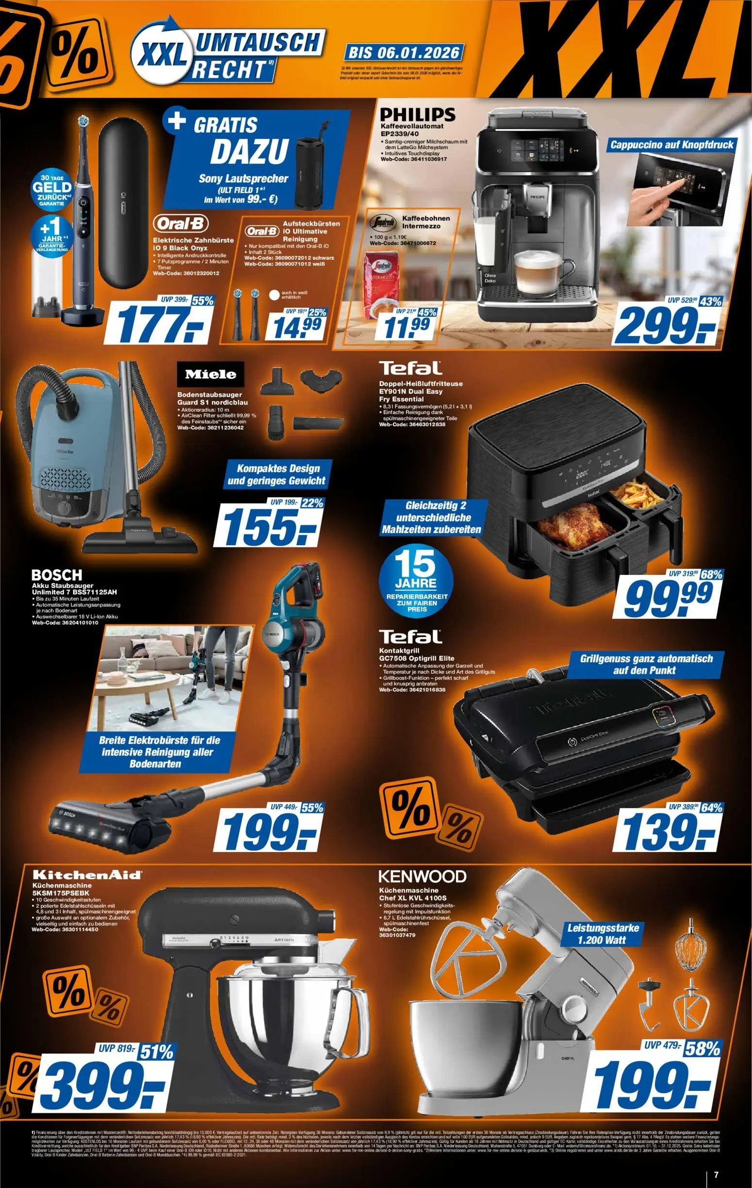 Expert - Black Friday – gültig ab 14.11.2025 | Seite: 7 | Produkte: Miele, Lautsprecher, Zahnbürste, Kaffeevollautomat