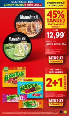 Lidl Gazetka od 10.07.2025 | Strona: 9 | Produkty: Lody Kaktus, Lody