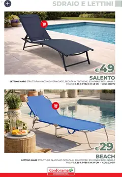 Anteprima del volantino Conforama volantino Giardino valido a partire dal 19.03.2026 | Pagina: 75 | Prodotti: Sdraio, Lettino