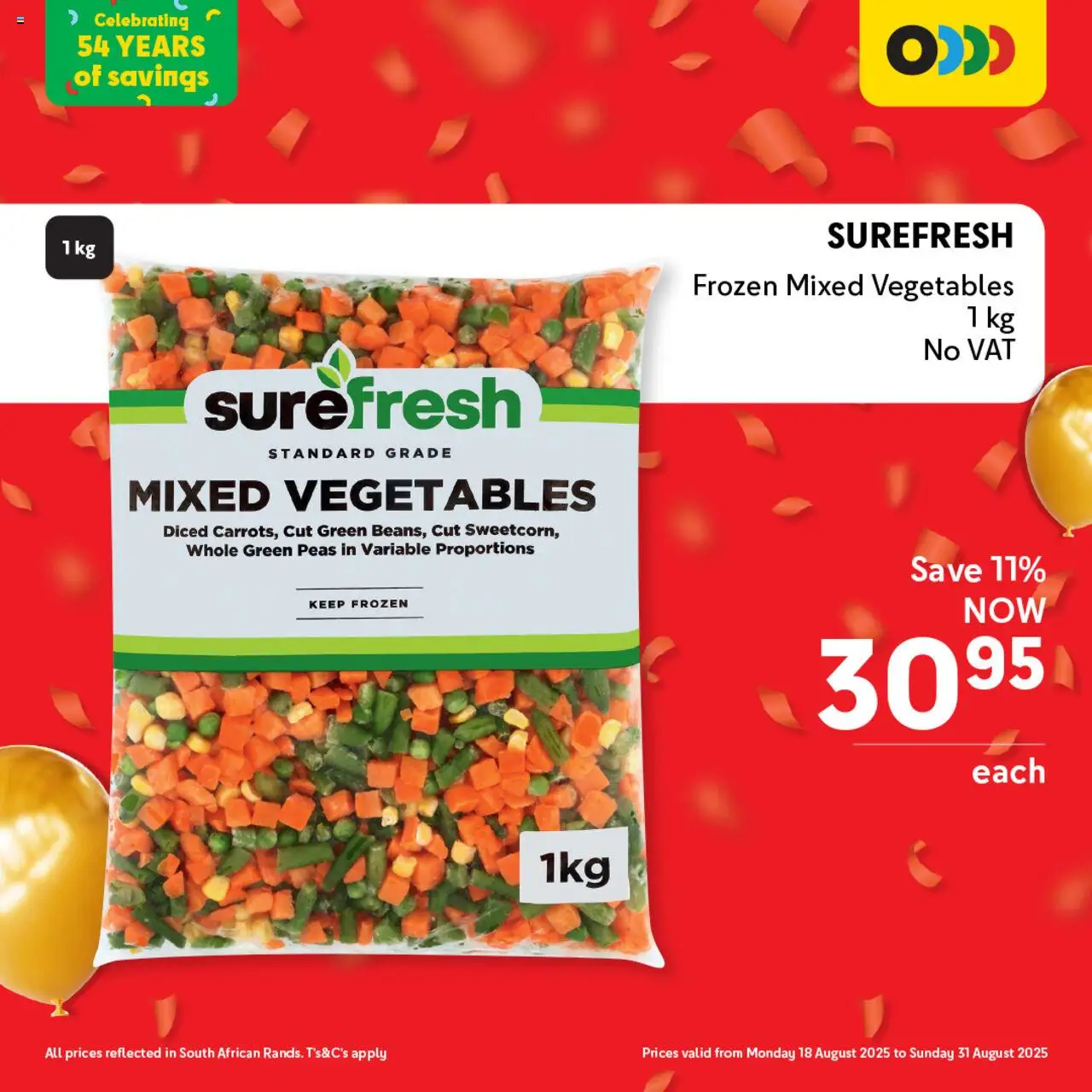 Makro After Party Frozen Food │ valid from 18.08.2025 | Page: 2 | Products: Vegetables