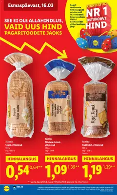 Lidl kliendilehe eelvaade alates 16.03.2026