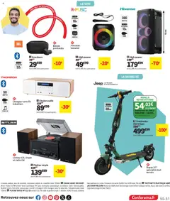 Conforama - Prévisualisation de Conforama catalogue valide à partir de 30.09.2025 | Page: 51 | Produits: Audio, Radio, USB, Télécommande