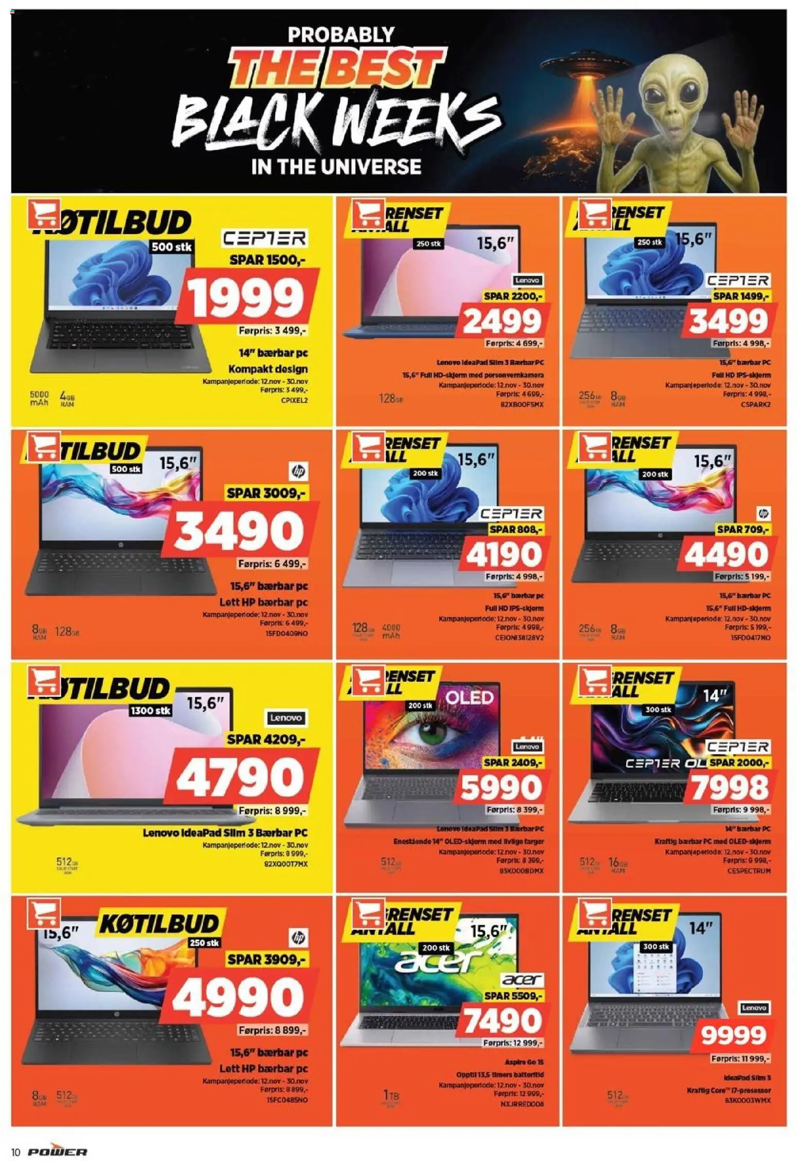 {H1} | Side: 10 | Produkter: Øl, Pc, Thon en boite