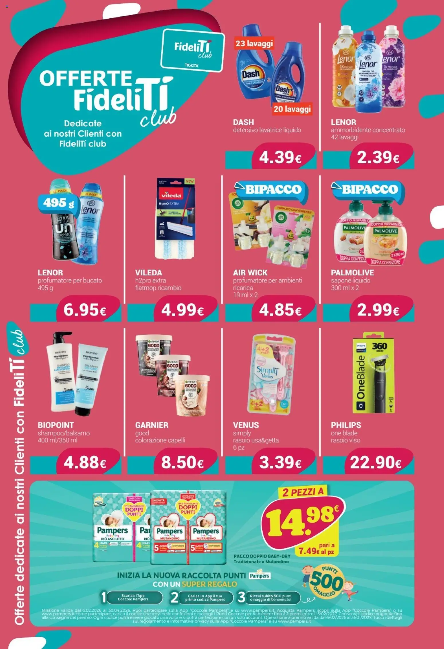 Volantino Tigotà del 01.02.2026 | Pagina: 8 | Prodotti: Balsamo, Ammorbidente, Colorazione capelli, Lavatrice