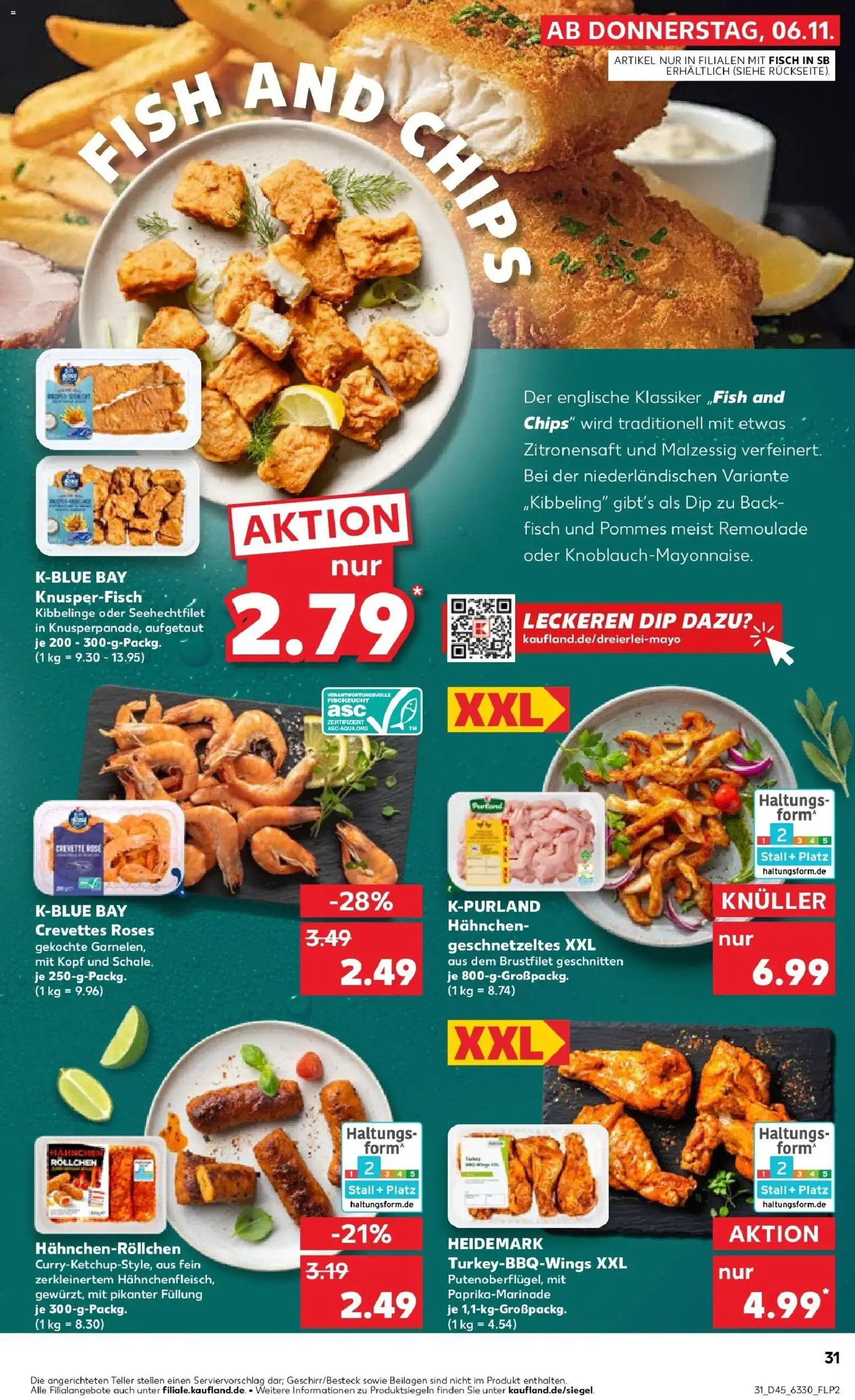 Kaufland prospekt Garbsen	 – gültig ab 10.11.2025 | Seite: 31 | Produkte: Hahnchen, Pommes, Fisch, Chips