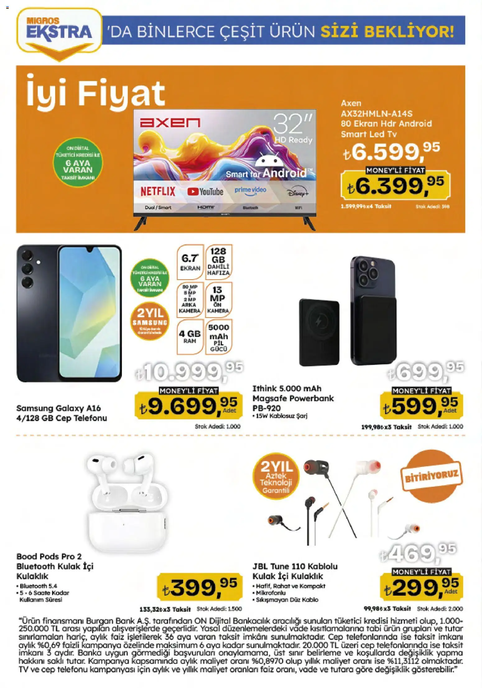 Migros Katalog - Migroskop - 12.03.2026 tarihinden itibaren geçerlidir | Sayfa: 131 | Ürünler: TV, Video, Kulaklık, Kablo