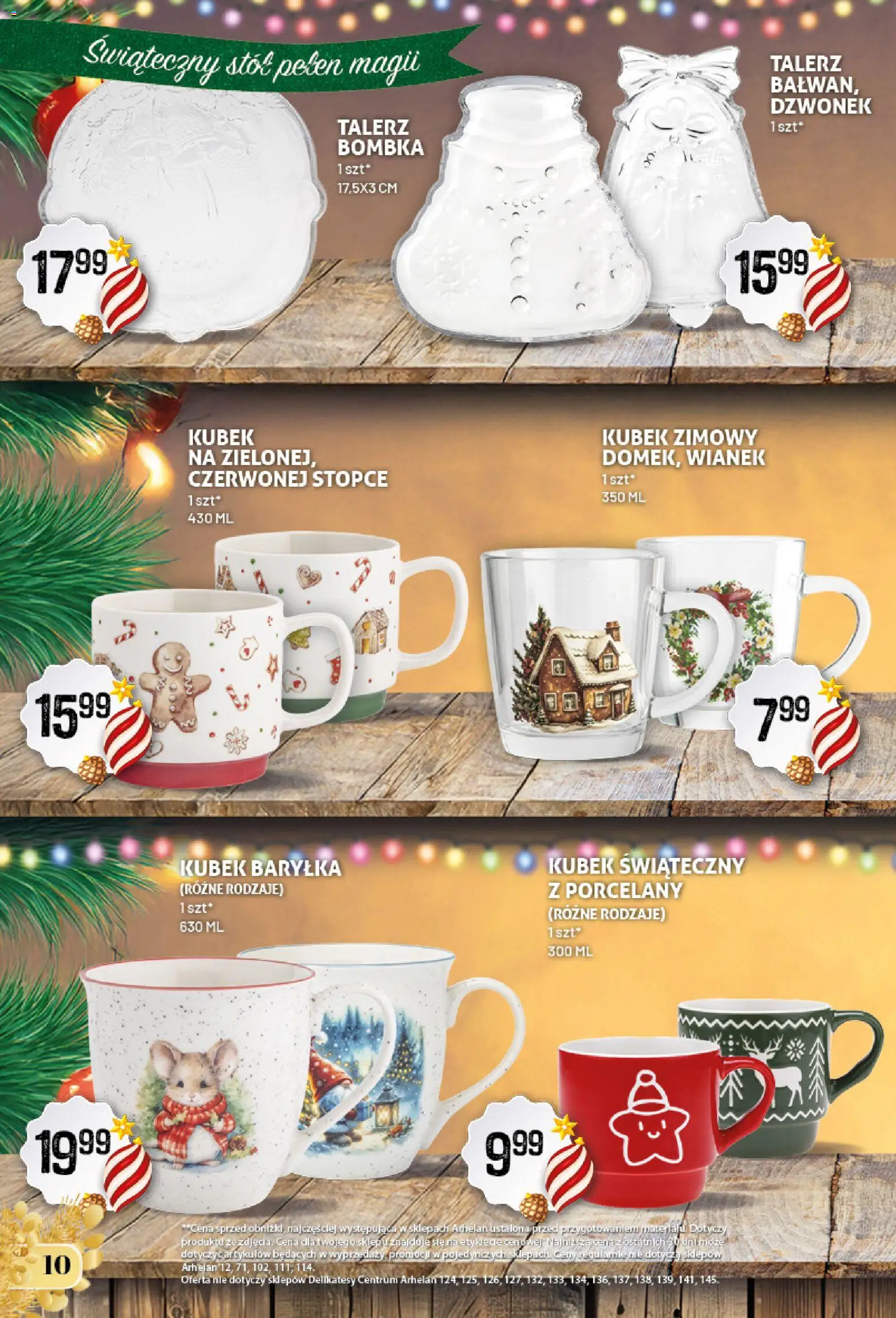 Arhelan Gazetka - Prezentobranie od 28.11.2025 | Strona: 10 | Produkty: Delikatesy, Stół