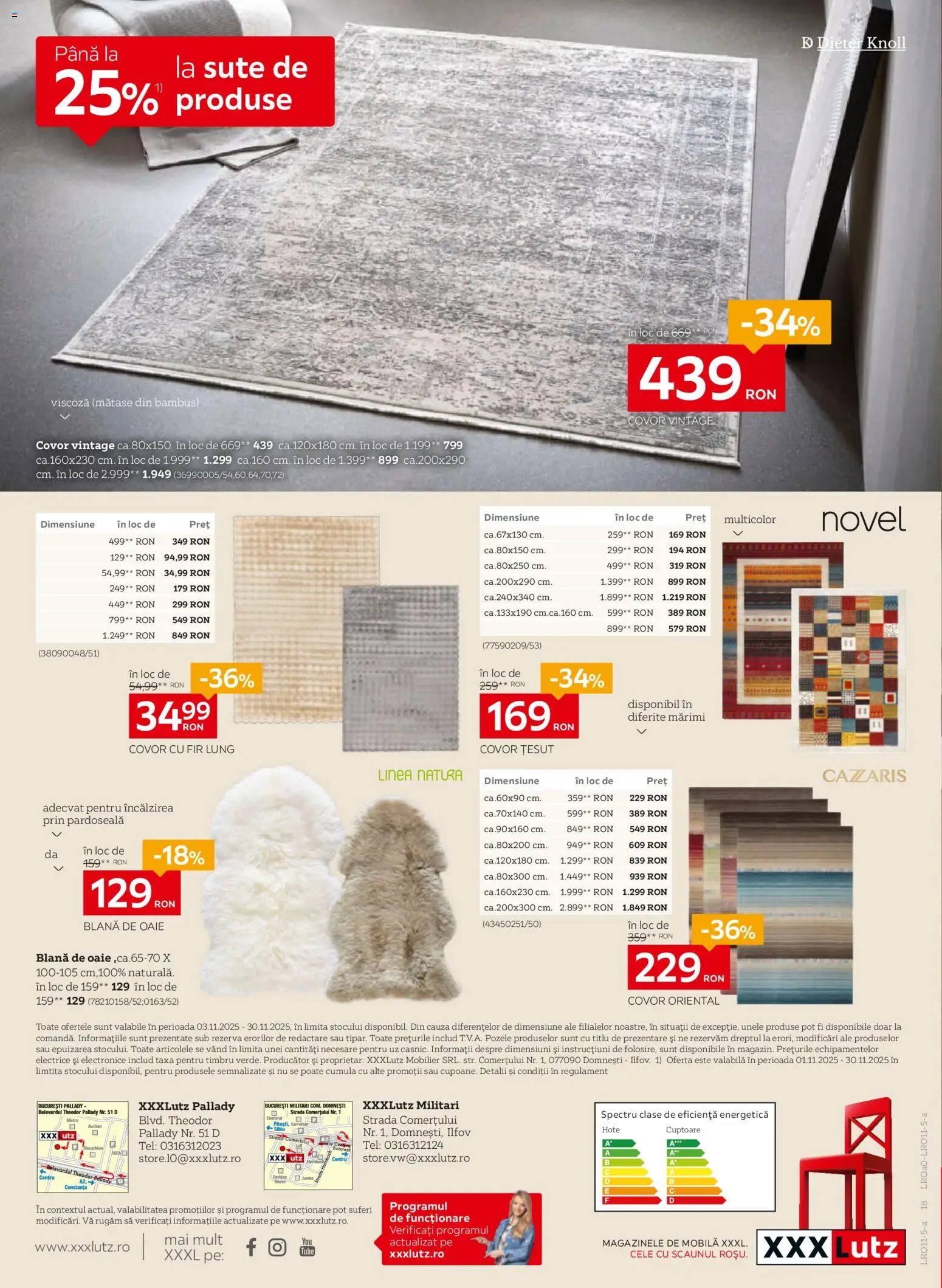 Noul catalog XXXLutz – valabil de la 03.11.2025 | Pagină: 18 | Produse: Covor, Pardoseală