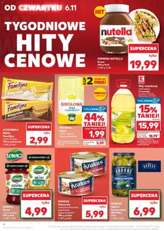 Pogląd oferty "Kaufland gazetka" - ważna od 06.11.2025 | Strona: 6 | Produkty: Wafle, Gulasz angielski, Krem, Ogórki