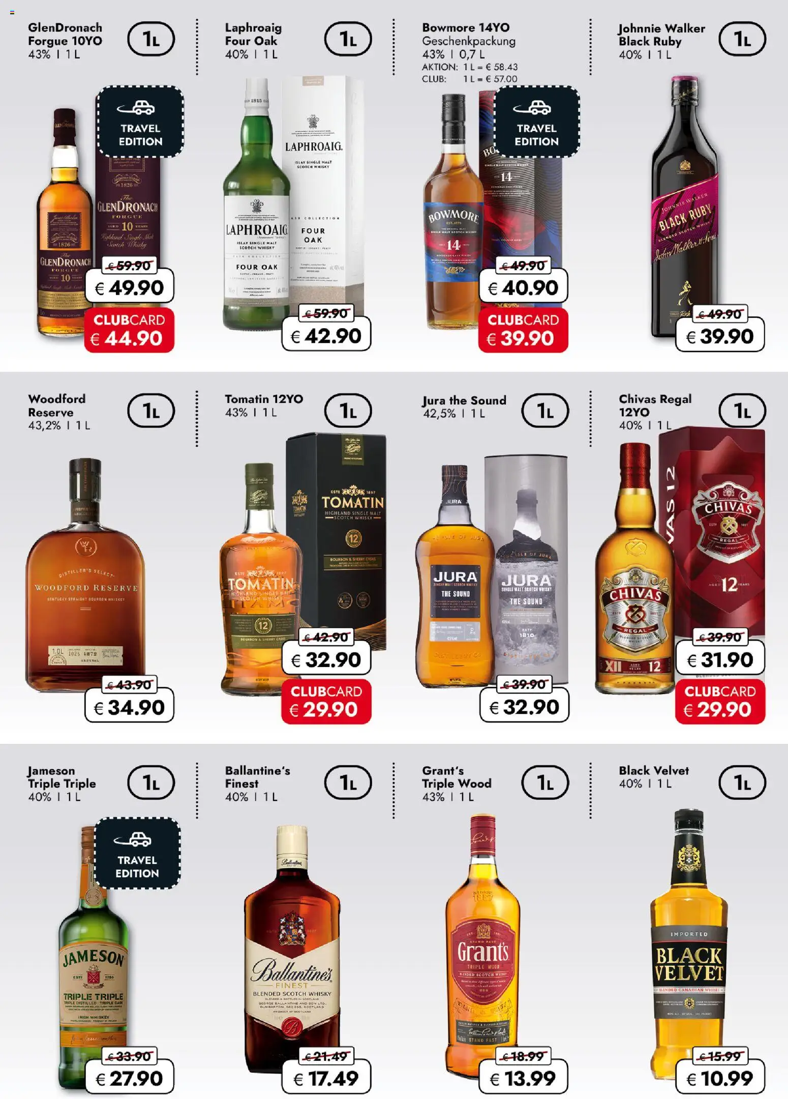 Travel Free Black Friday od 14.11.2025 | Strana: 2 | Produkty: Whiskey, Finest, Ballantine's, Regál