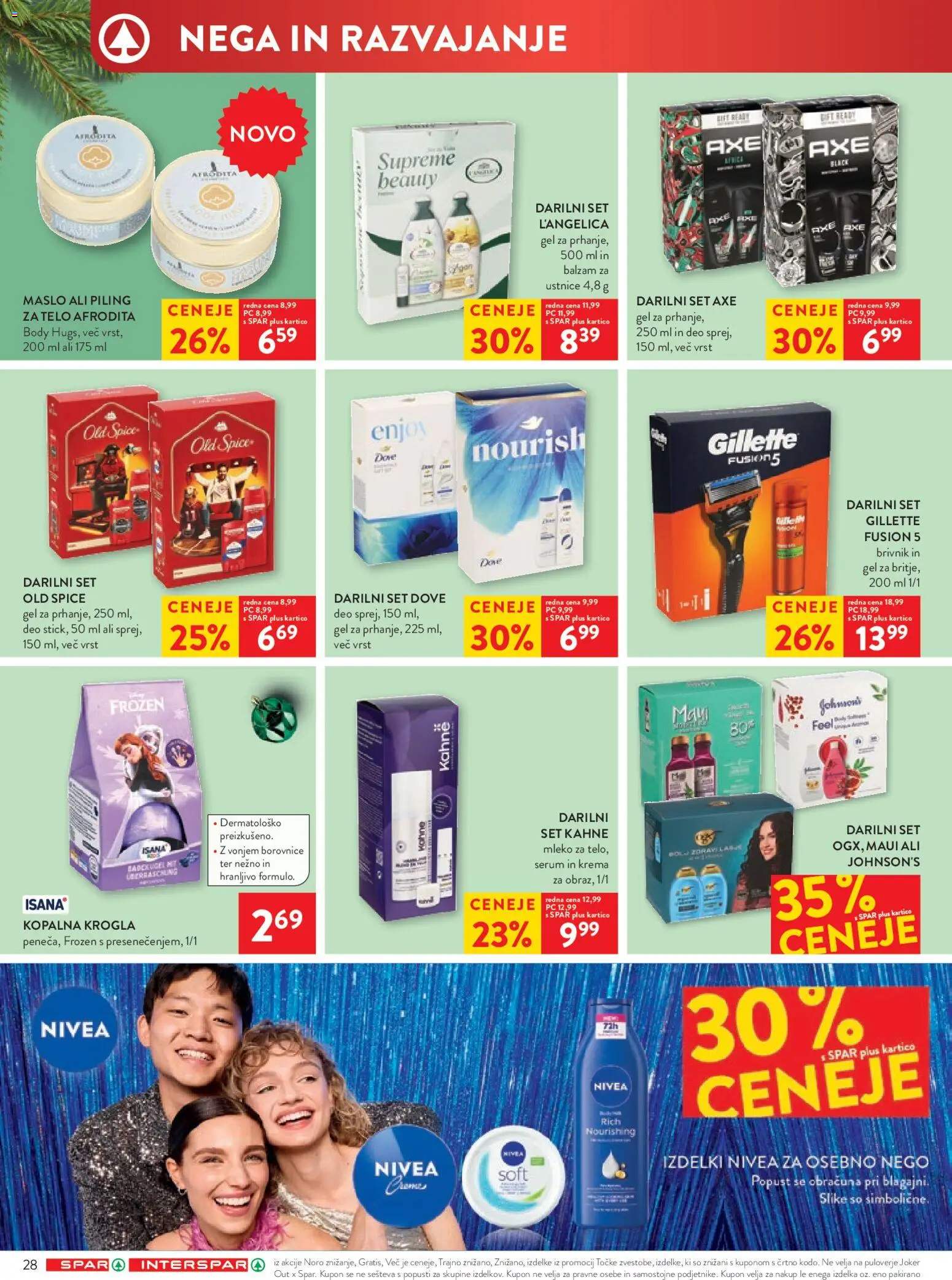Novi Spar katalog ponudbe – veljaven od 19.11.2025 | Stran: 34 | Izdelki: Krema, Piling, Mleko, Brivnik