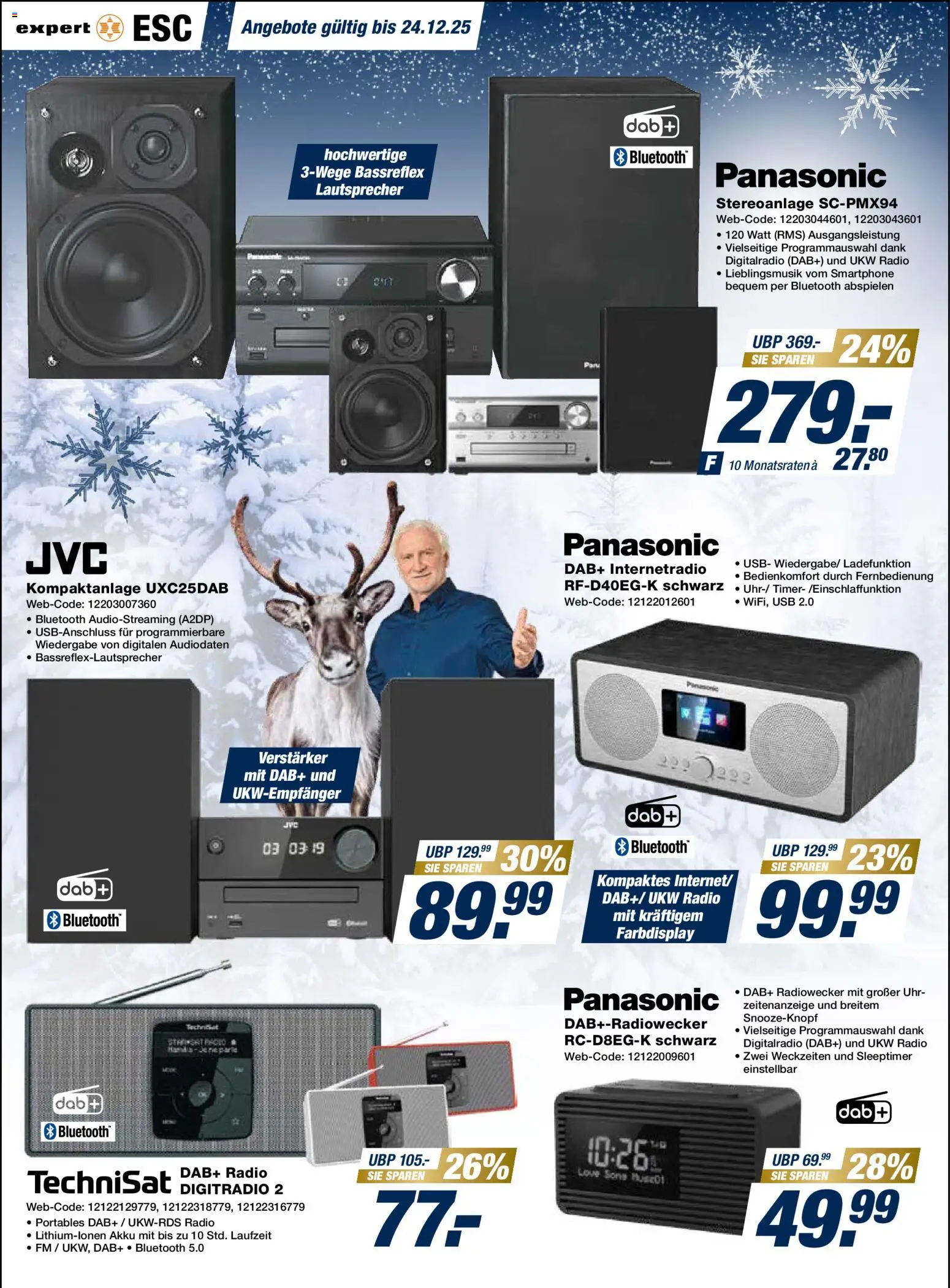 Expert Weihnachts sparen No. 2 – gültig ab 15.12.2025 | Seite: 16 | Produkte: Lautsprecher, USB, Smartphone, Radio