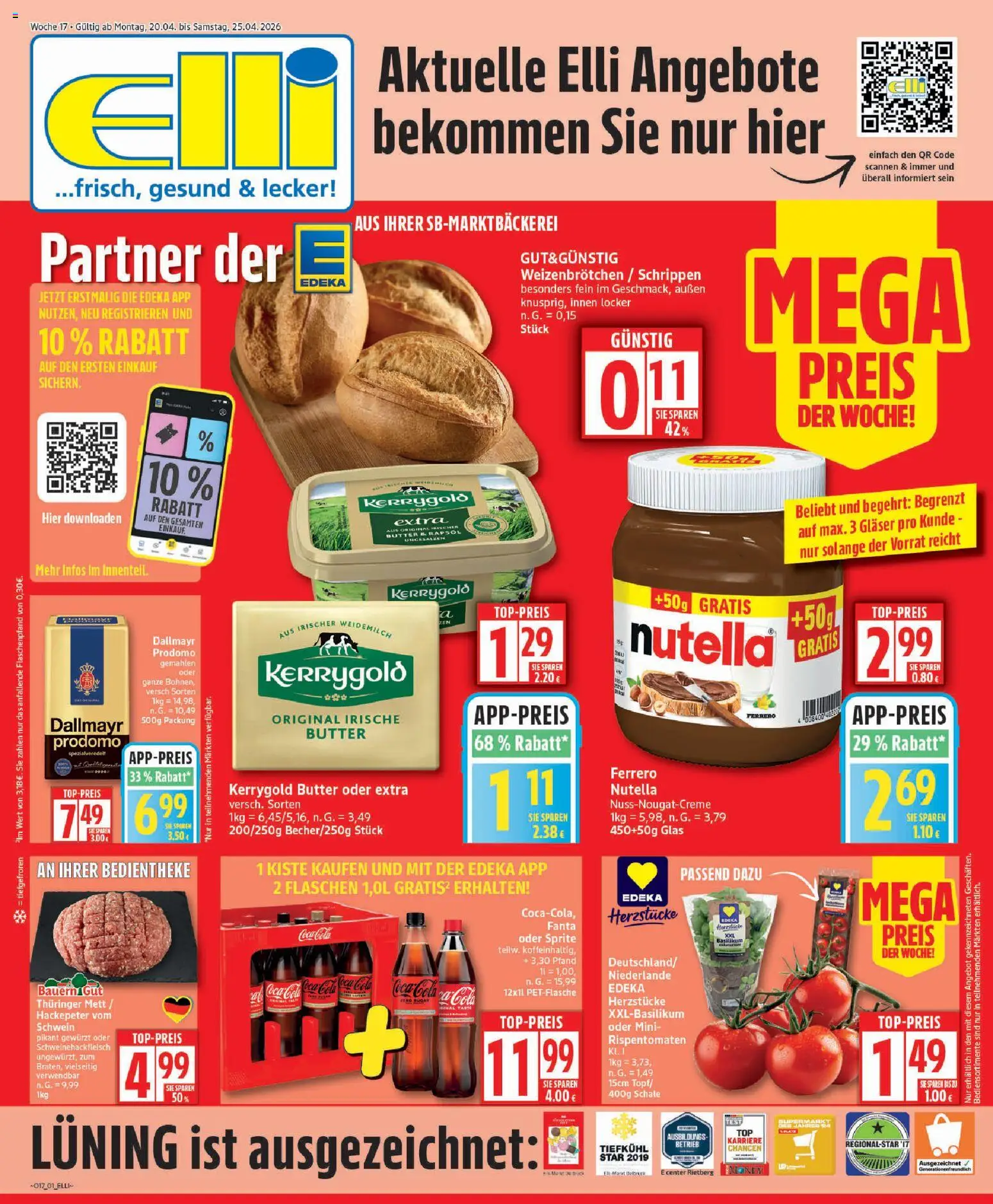 Elli Markt Prospekt 	 – gültig ab 20.04.2026 | Seite: 1 | Produkte: Fanta, Cola, Nutella, Dallmayr