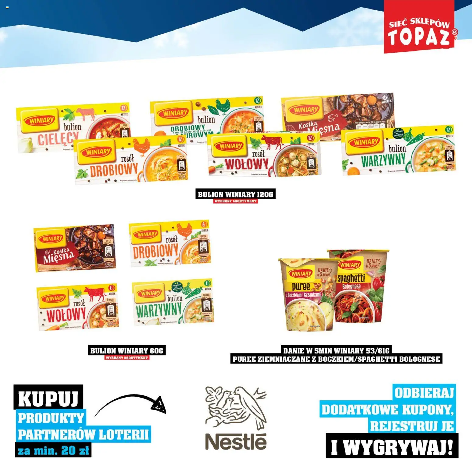 Topaz Gazetka - Katalog Produktów Objętych Loterią od 01.12.2025 | Strona: 39 | Produkty: Puree ziemniaczane