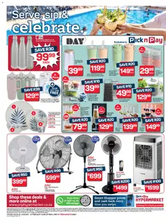 Pick n Pay specials catalogue – valid from 22.01.2026 | Page: 16 | Products: Glasses, Bowl, Fan, Air cooler