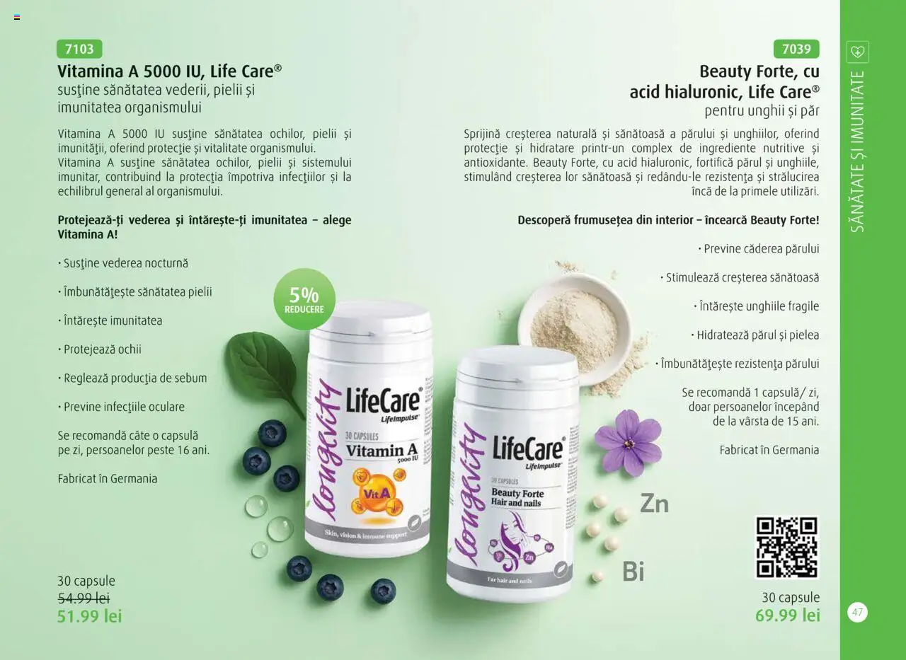 Noul catalog Life Care – valabil de la 01.10.2025 | Pagină: 49 | Produse: Pește